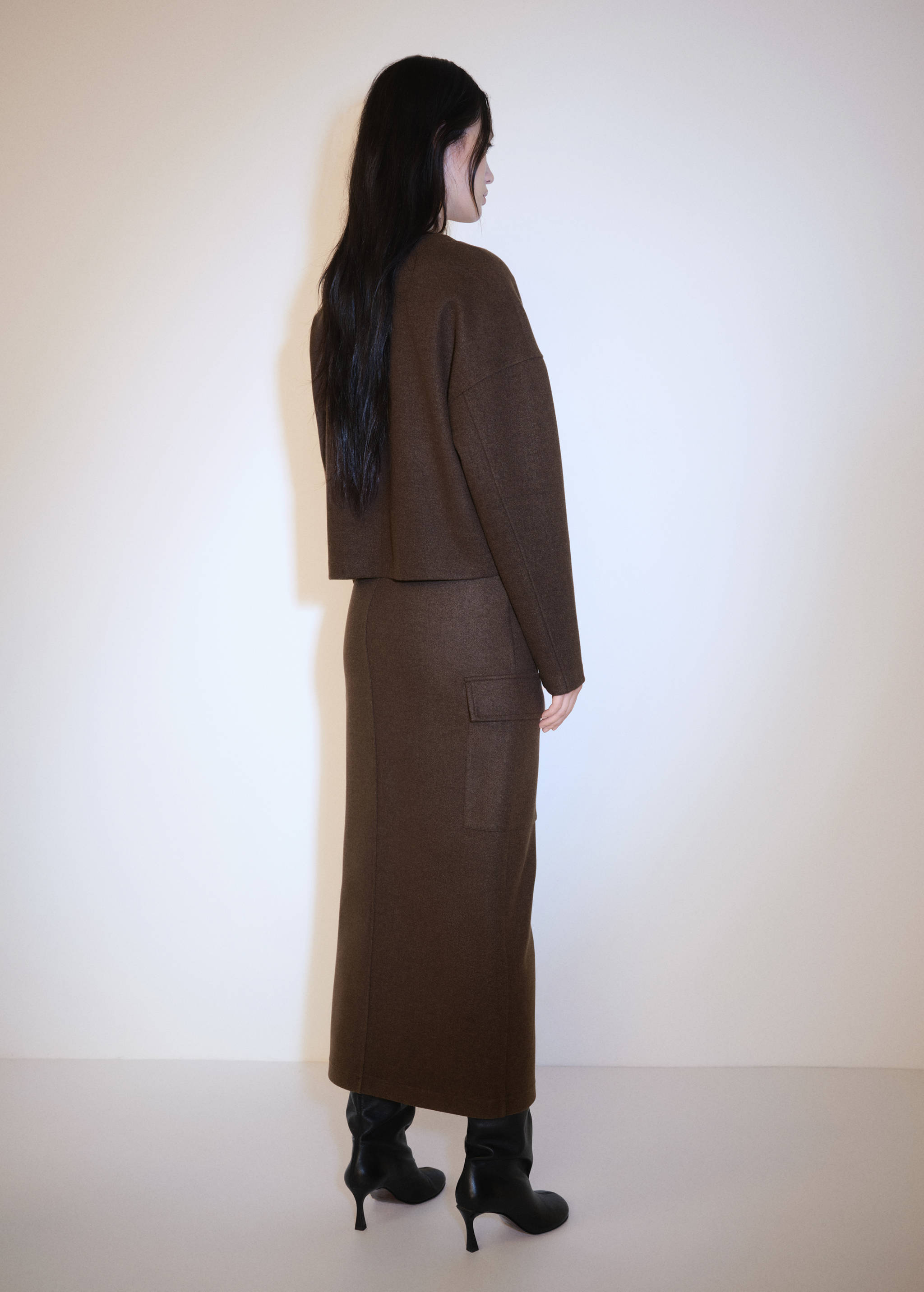 Cargo skirt with slit - Reverse of the article
