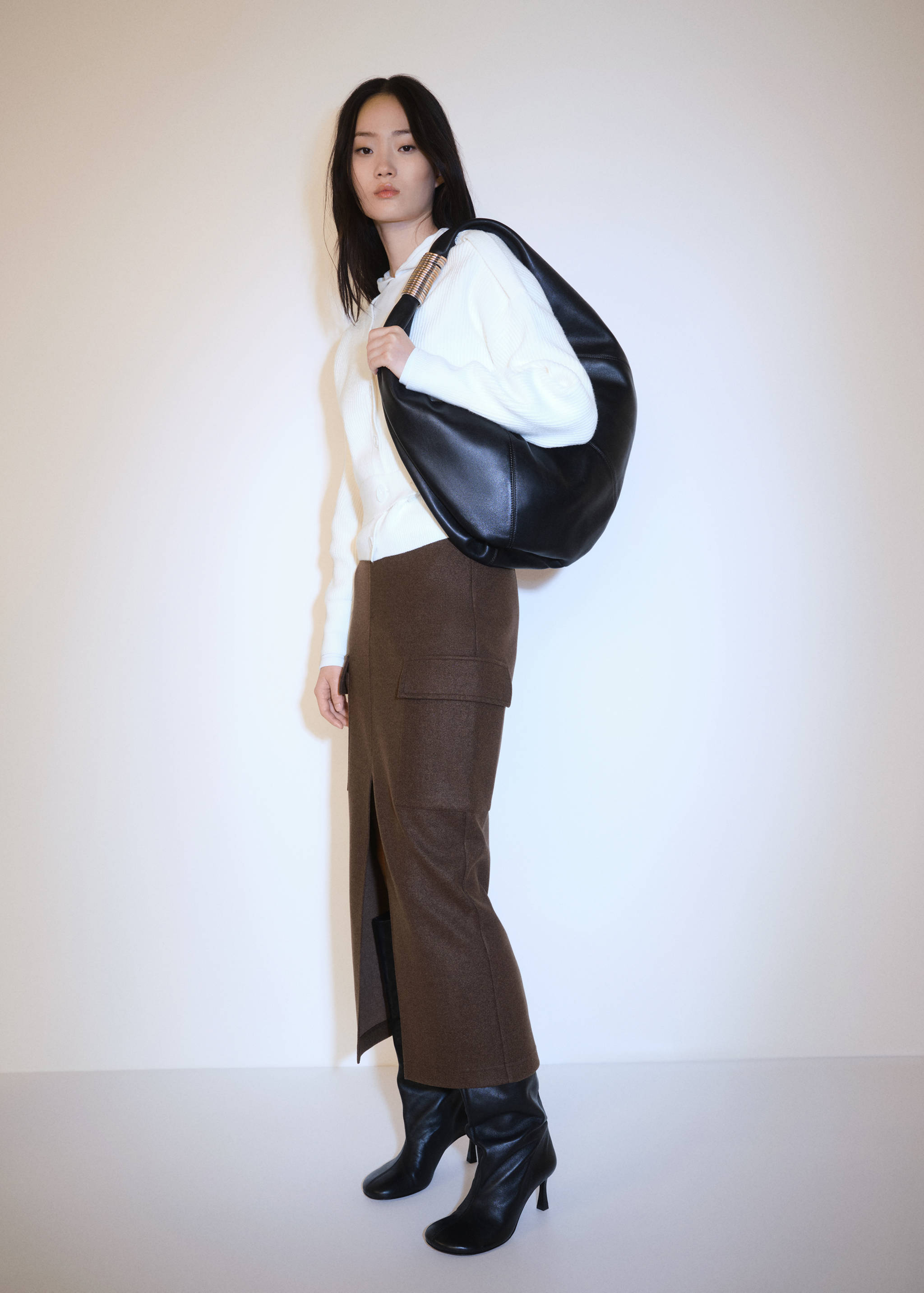 Cargo skirt with slit - Details of the article 2