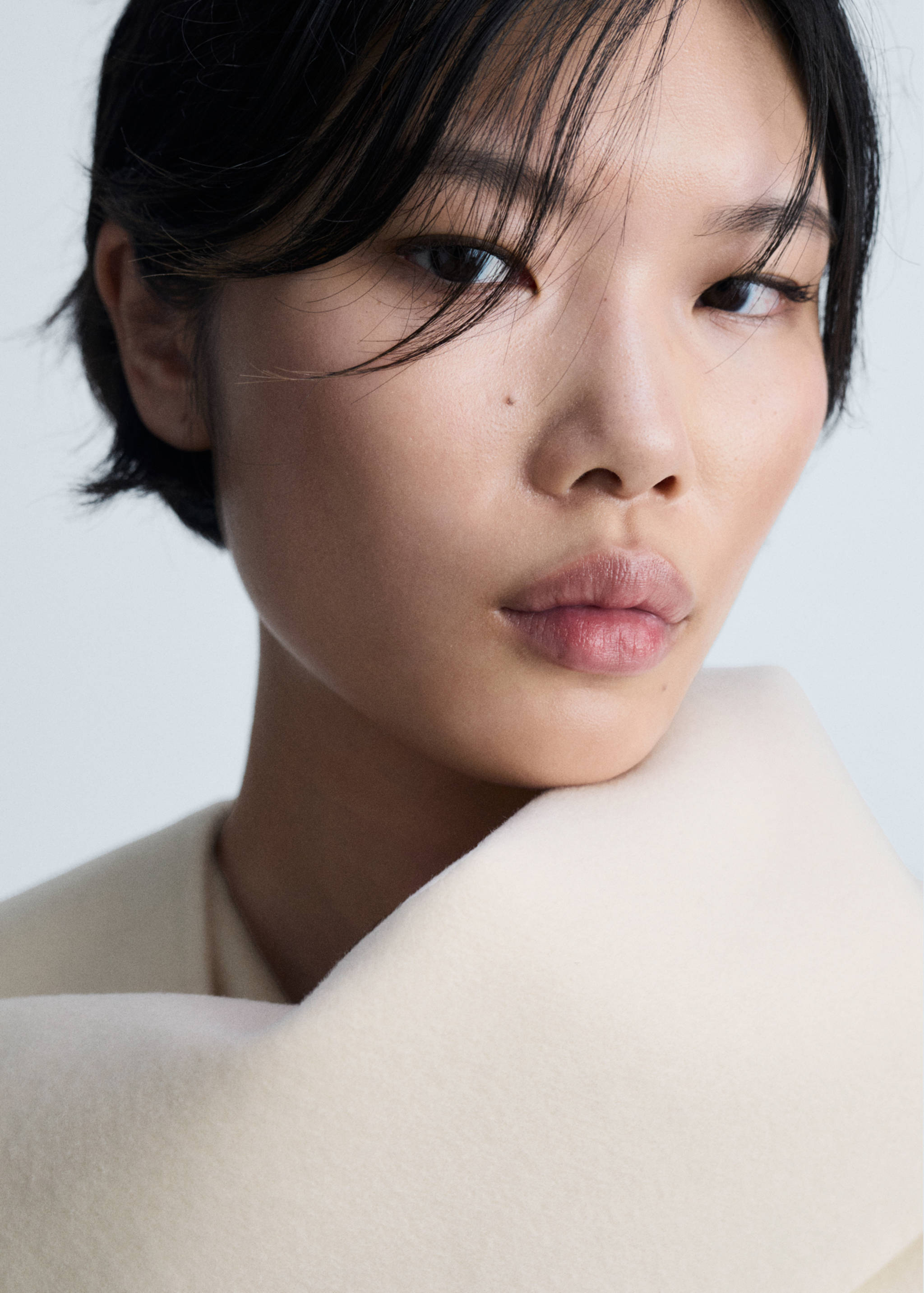 Fringe wool-blend coat - Details of the article 1