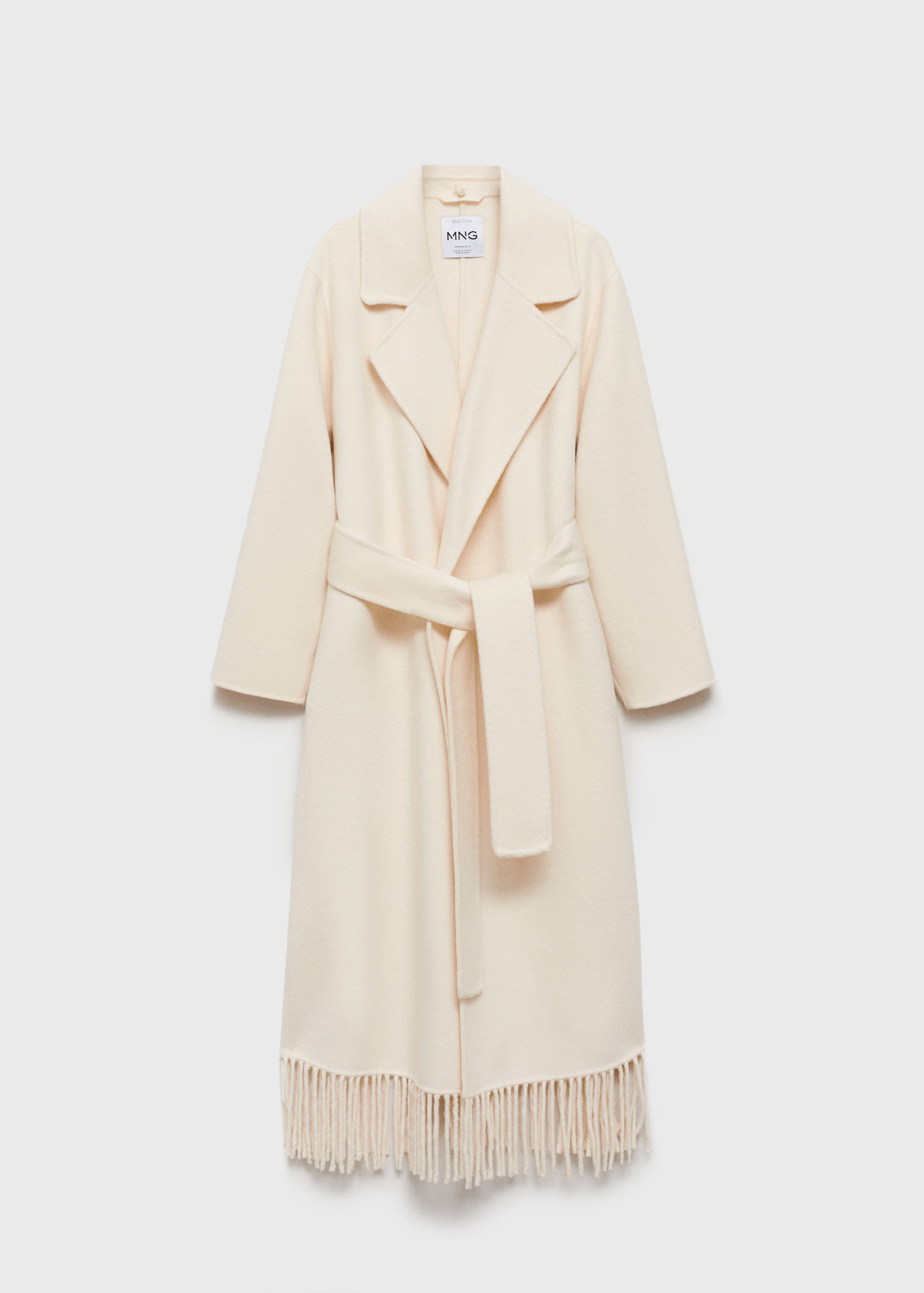 Fringe wool-blend coat - Article without model