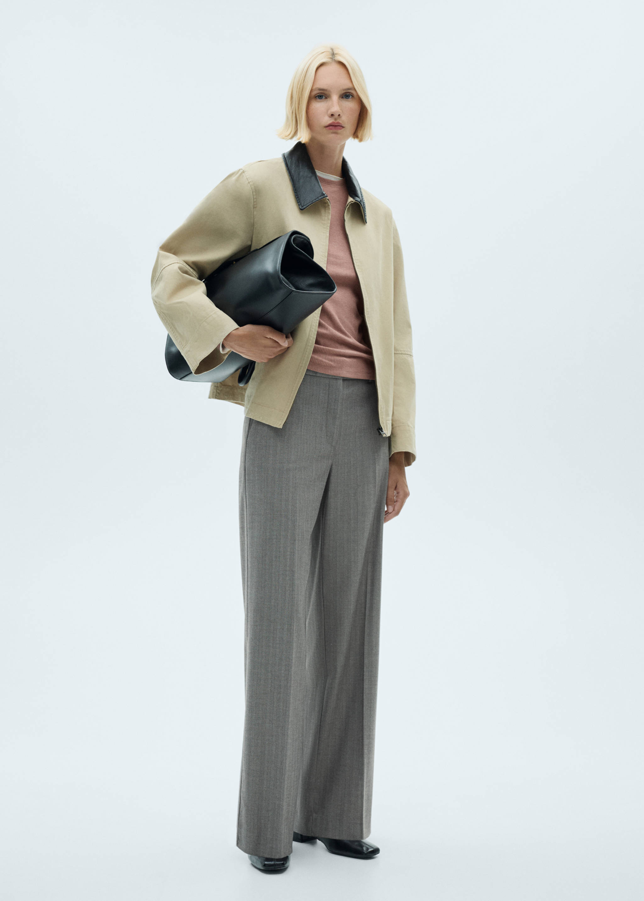 T-shirt maille côtelée - Plan général