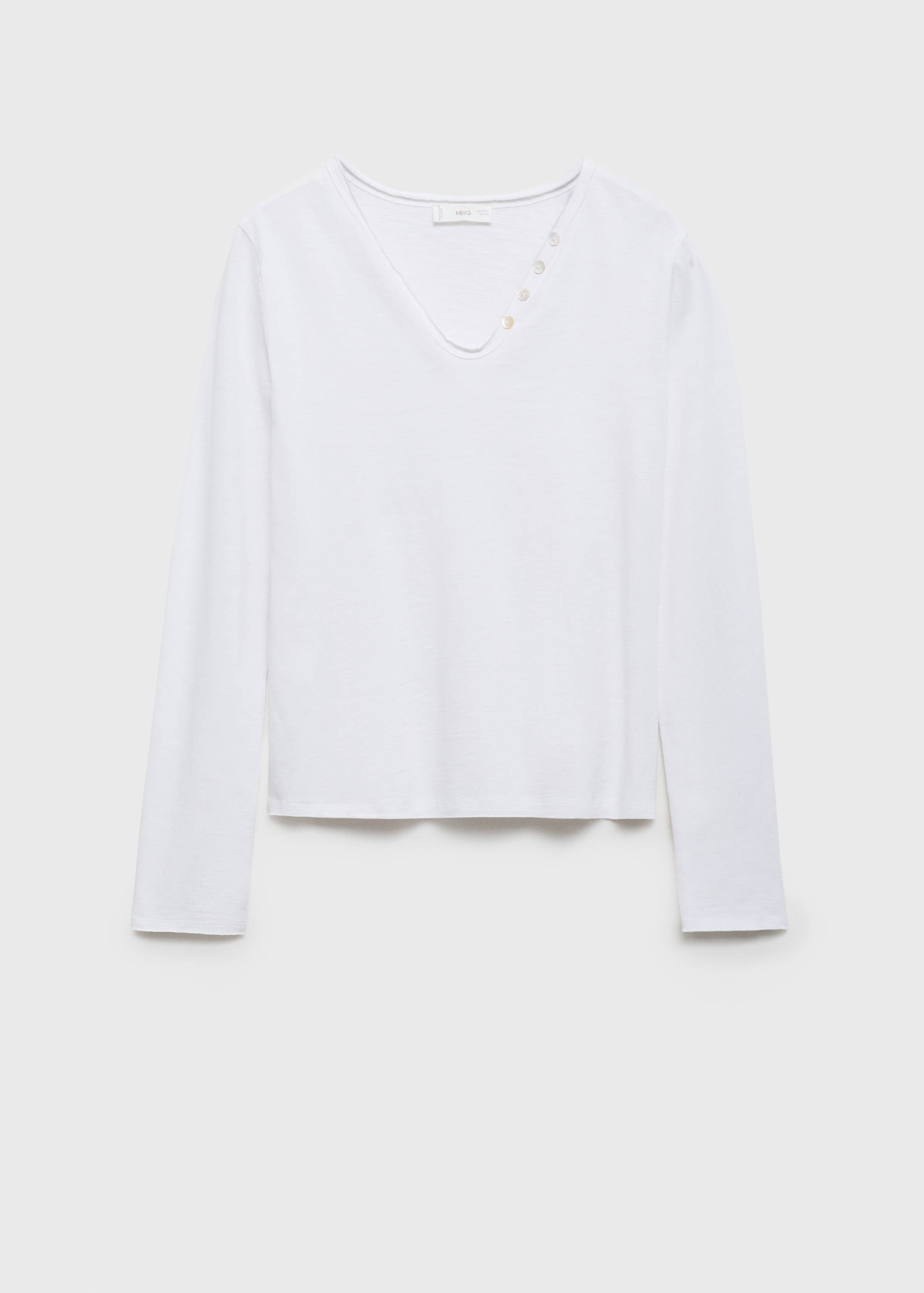 Buttoned long sleeve t-shirt - Article without model