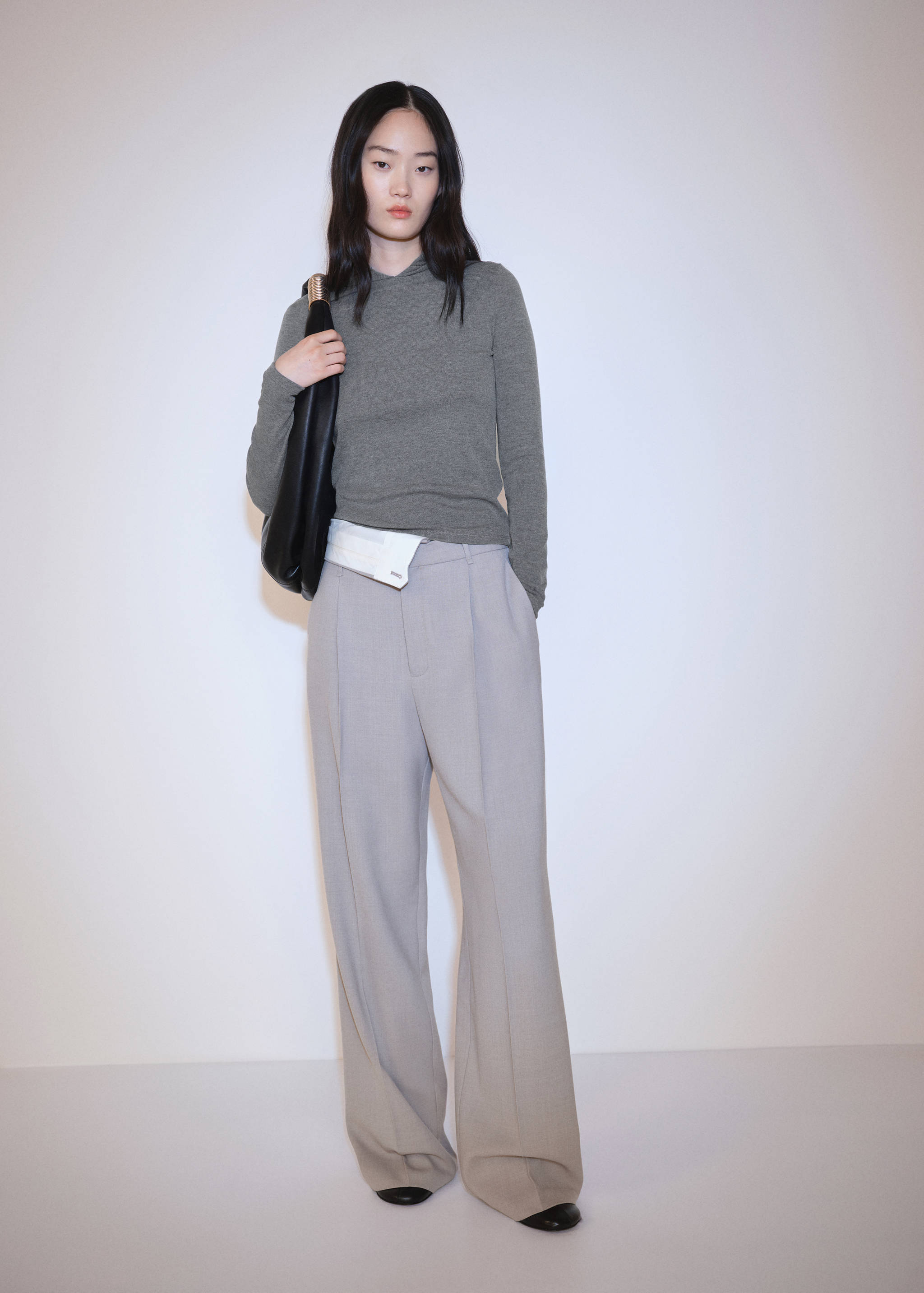 T-shirt manches longues capuche - Plan général