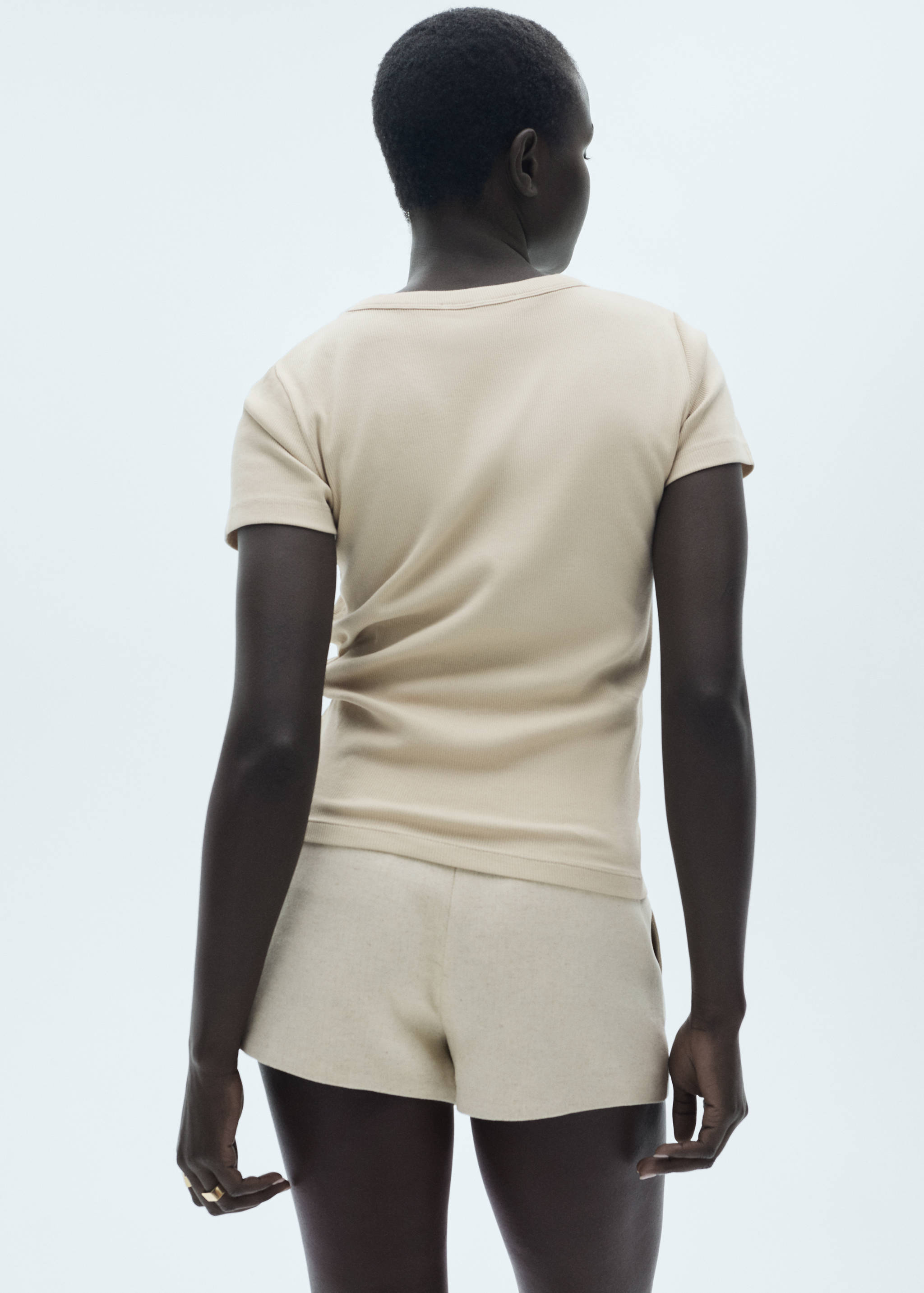 T-shirt coton manches courtes - Verso de l’article