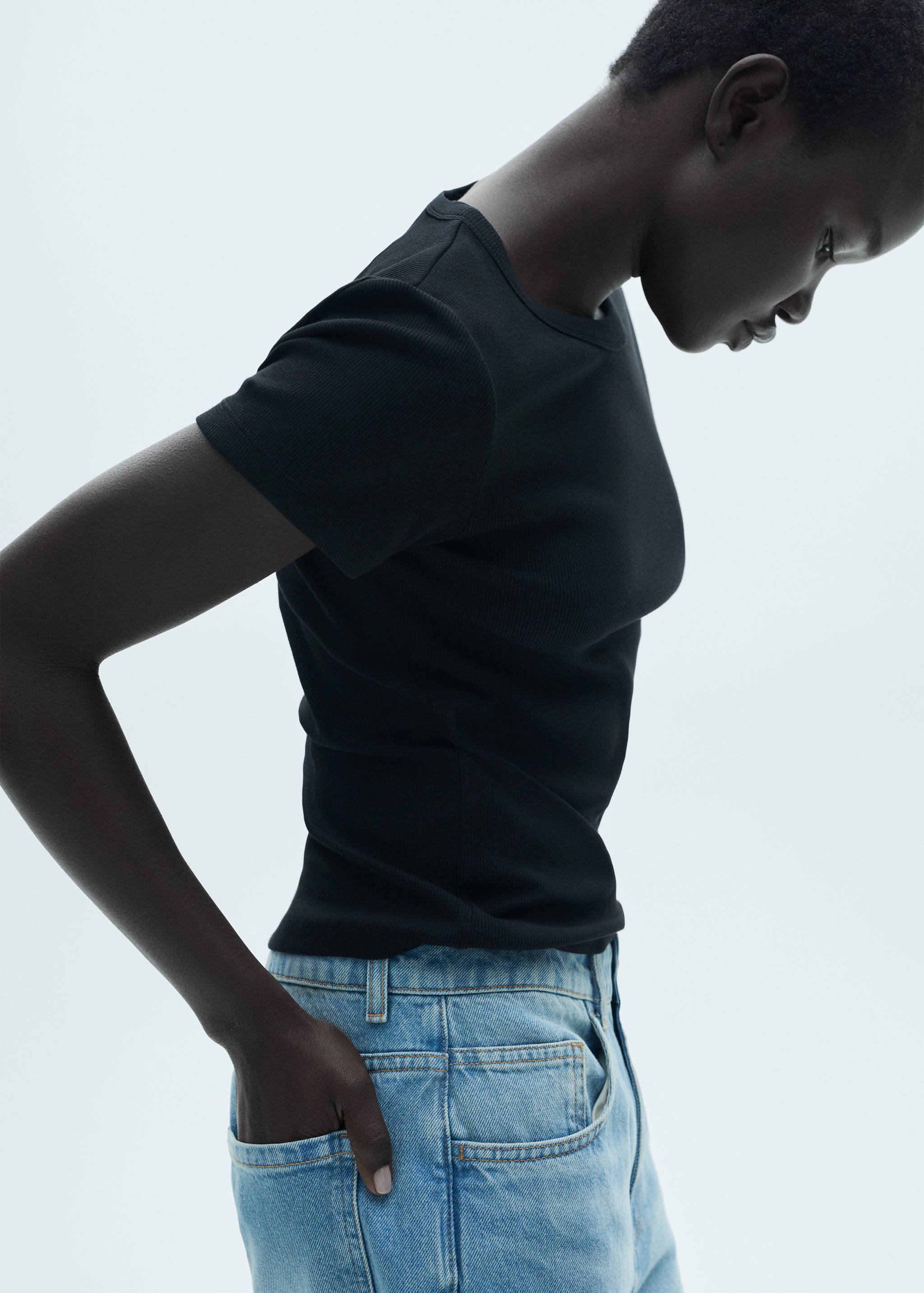 T-shirt coton manches courtes - Détail de l'article 6