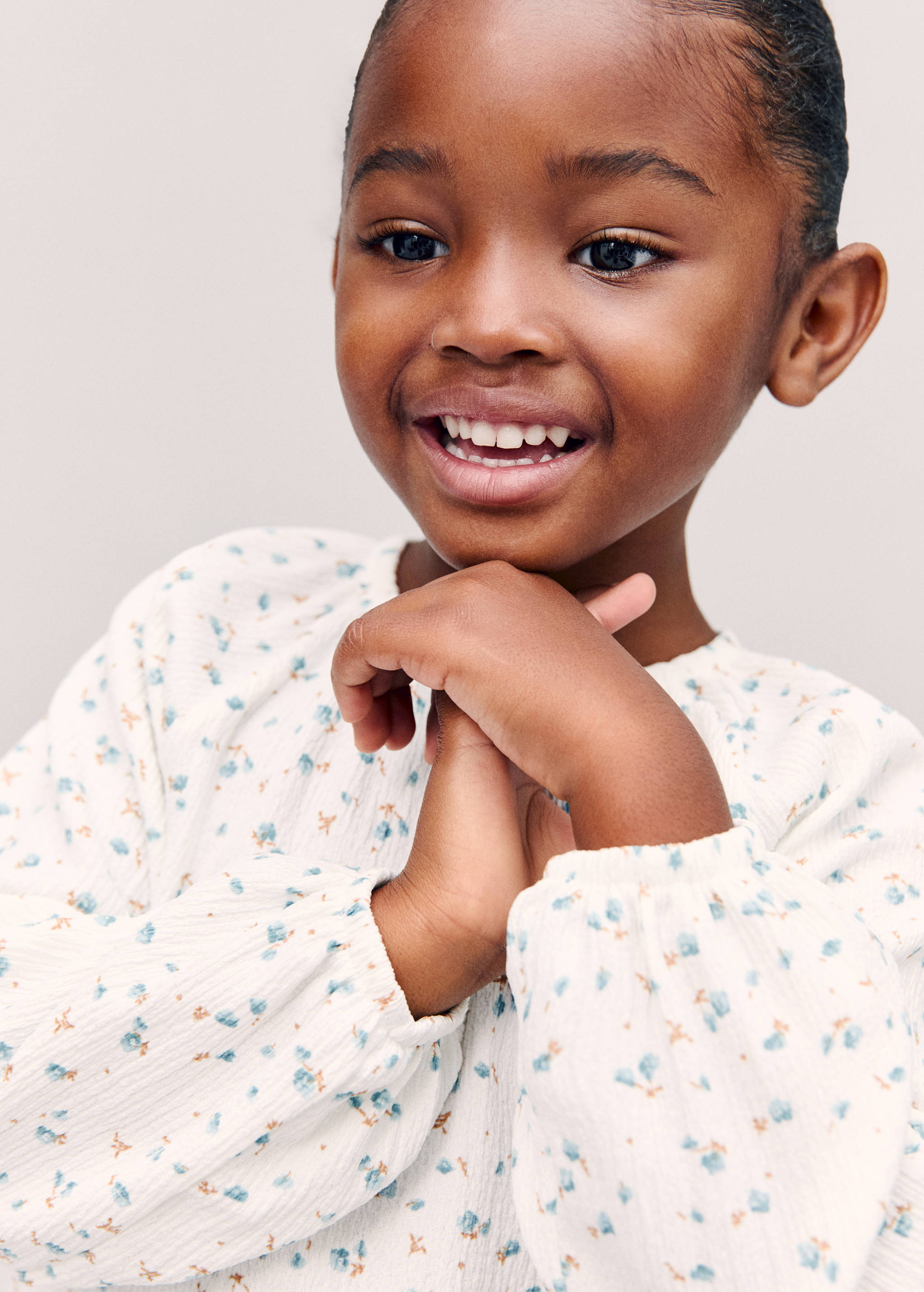 Floral-print flowy blouse - Details of the article 5