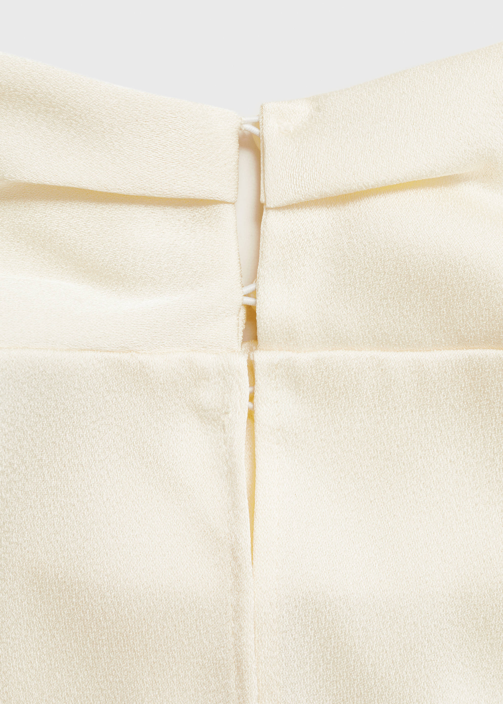 Turtleneck draped satin blouse - Details of the article 0