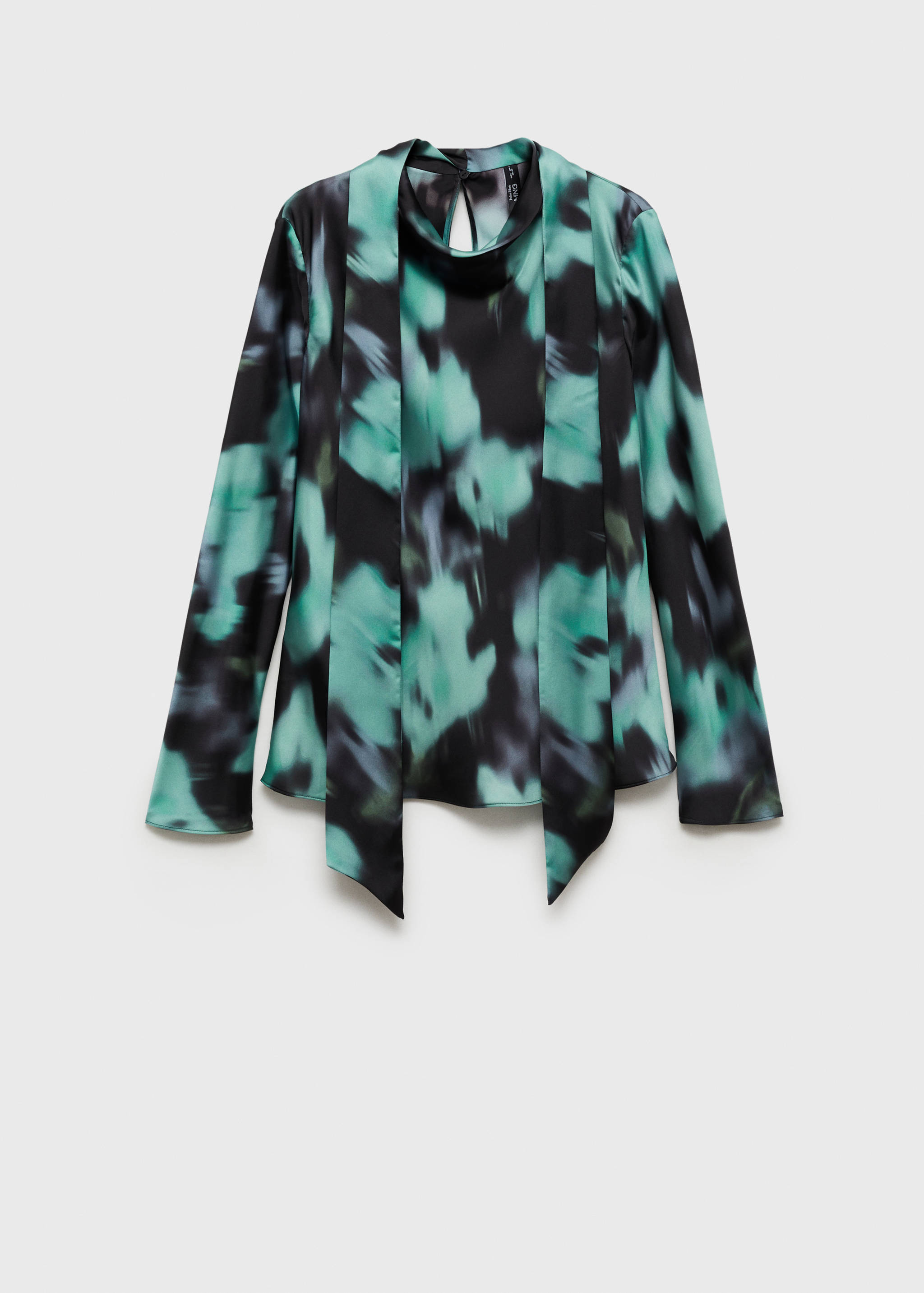 Printed blouse with bow - Article without model