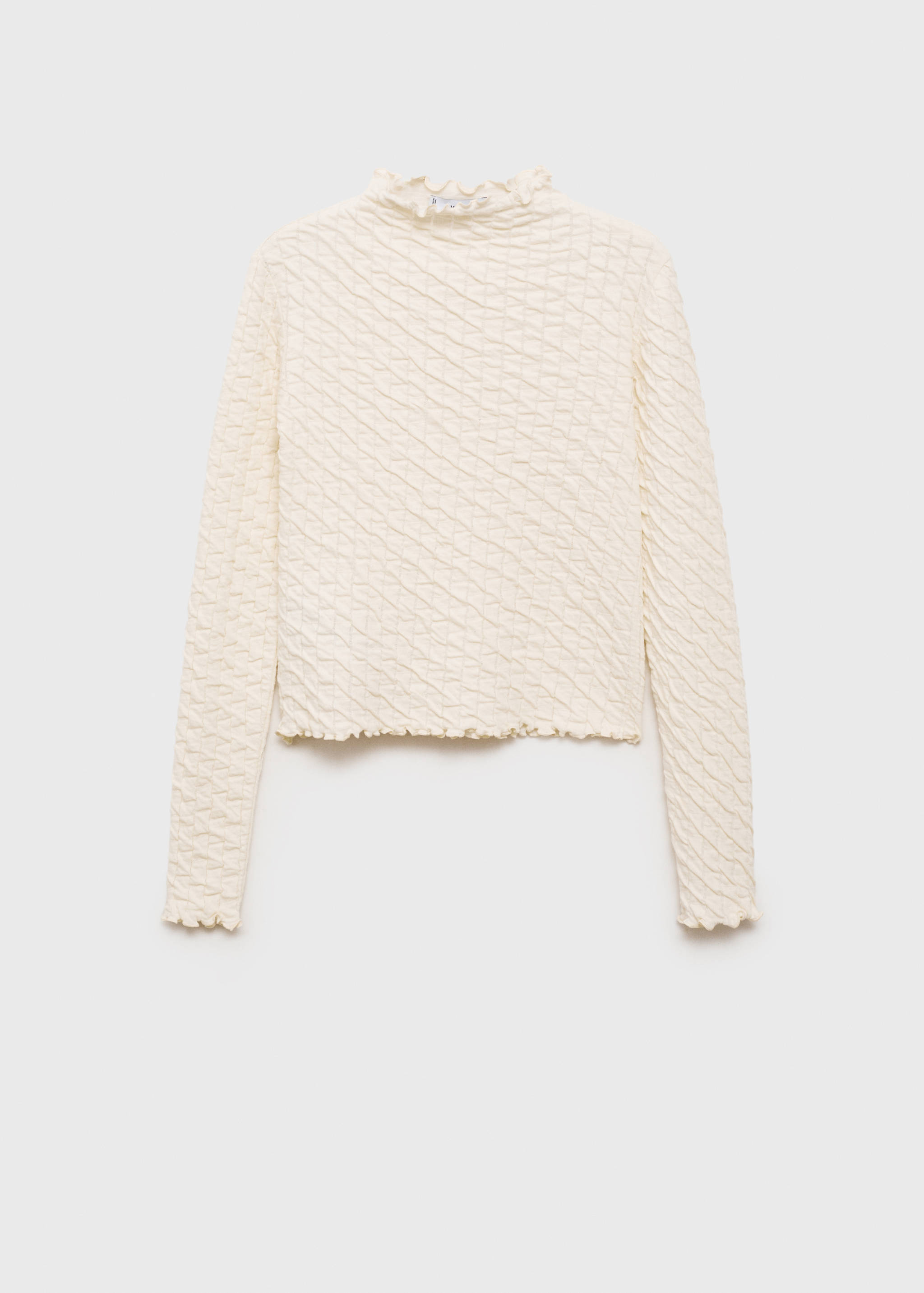 T-shirt froncé manches longues - Article sans modèle