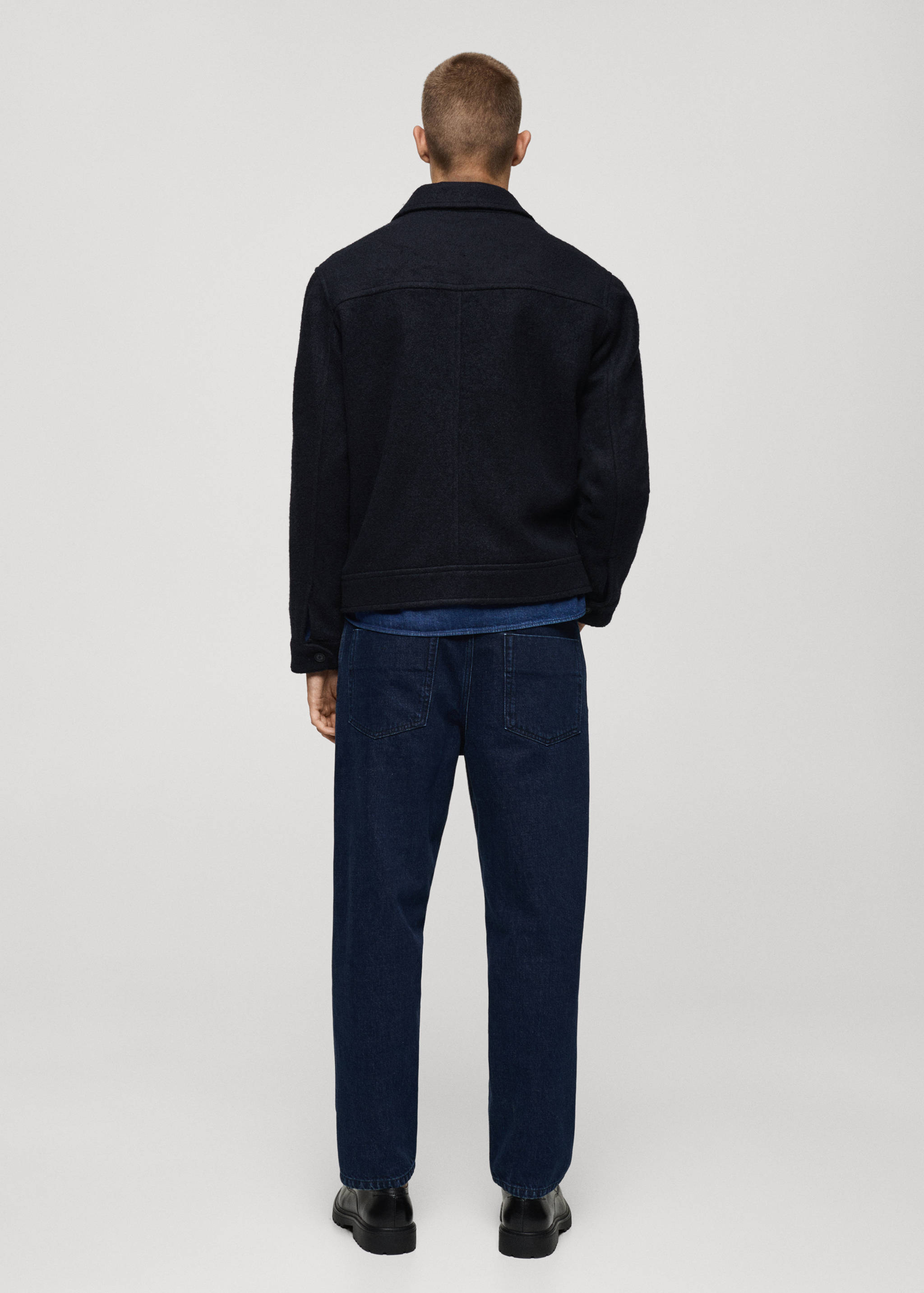 Chaqueta lana bolsillos - Reverso del artículo