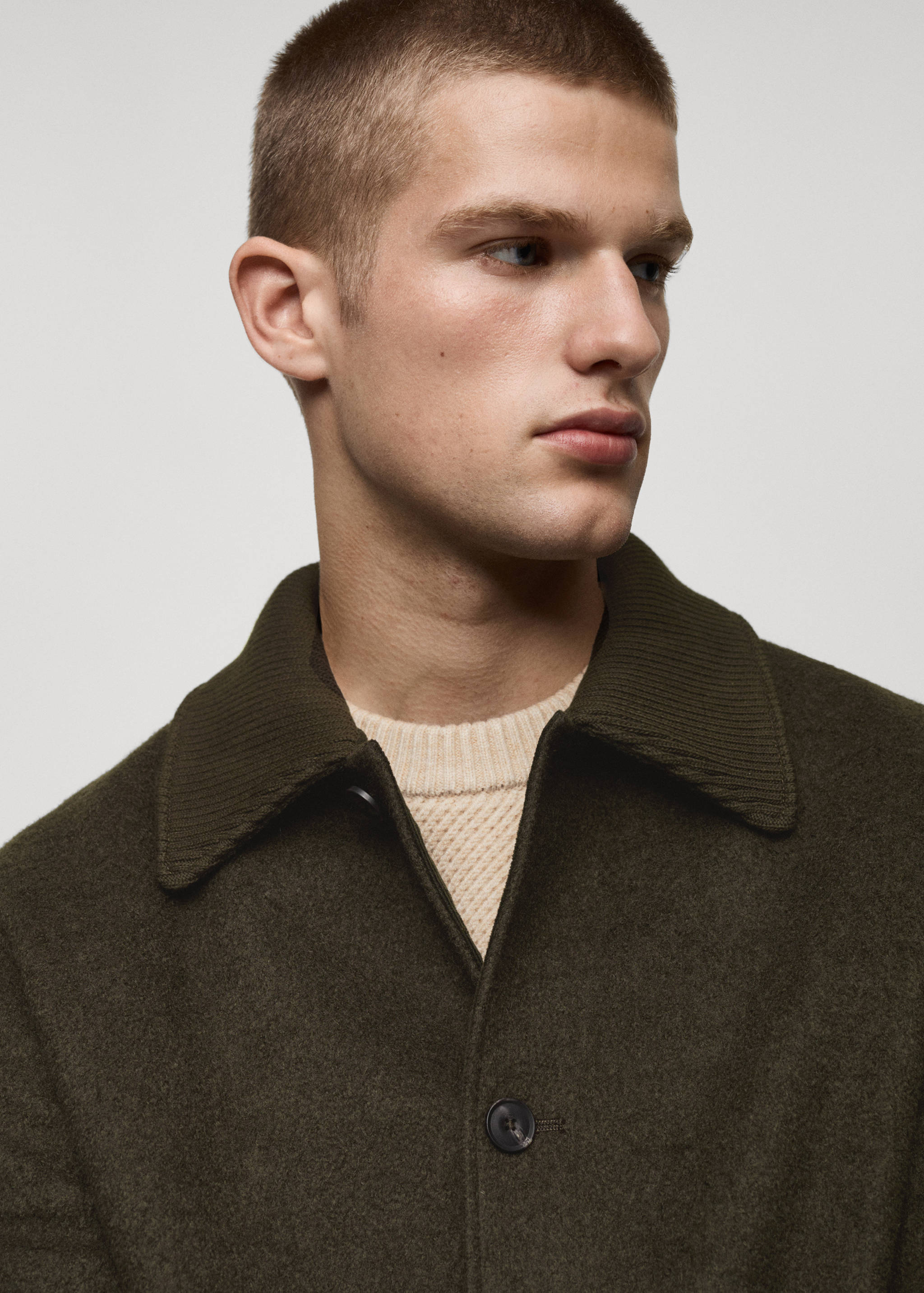 Wool bouclé jacket with pockets - Details of the article 1