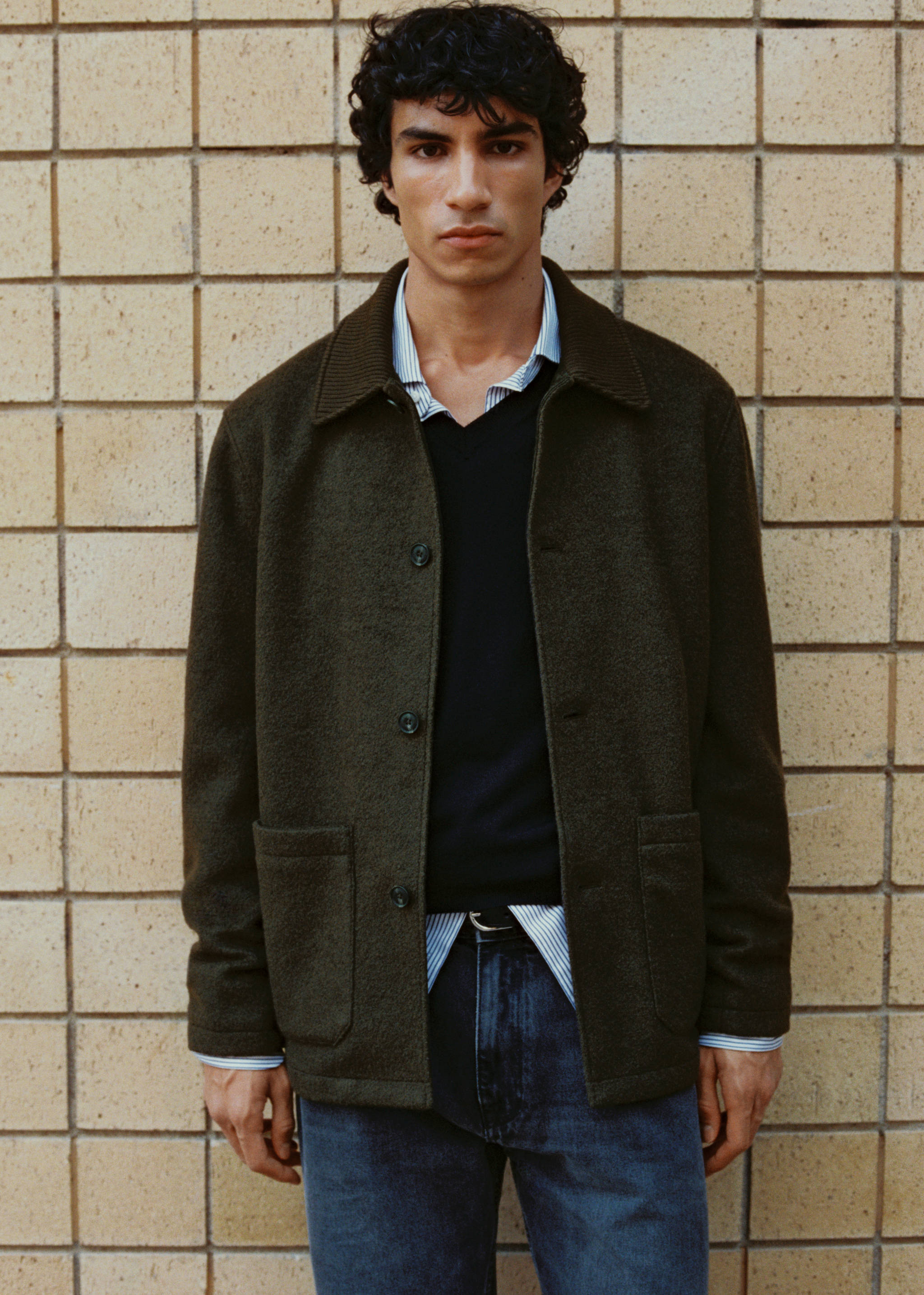 Wool bouclé jacket with pockets - Details of the article 3