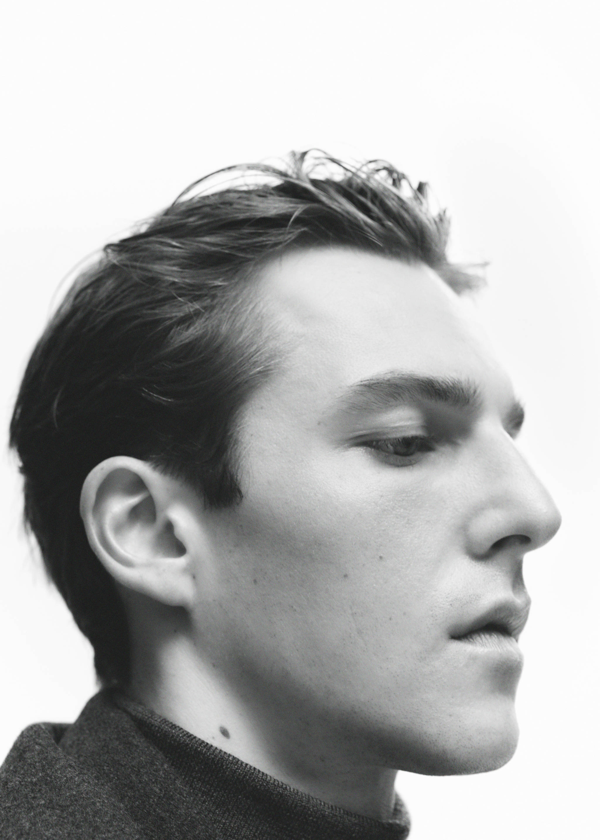 常规版型绗缝羊毛大衣 - null