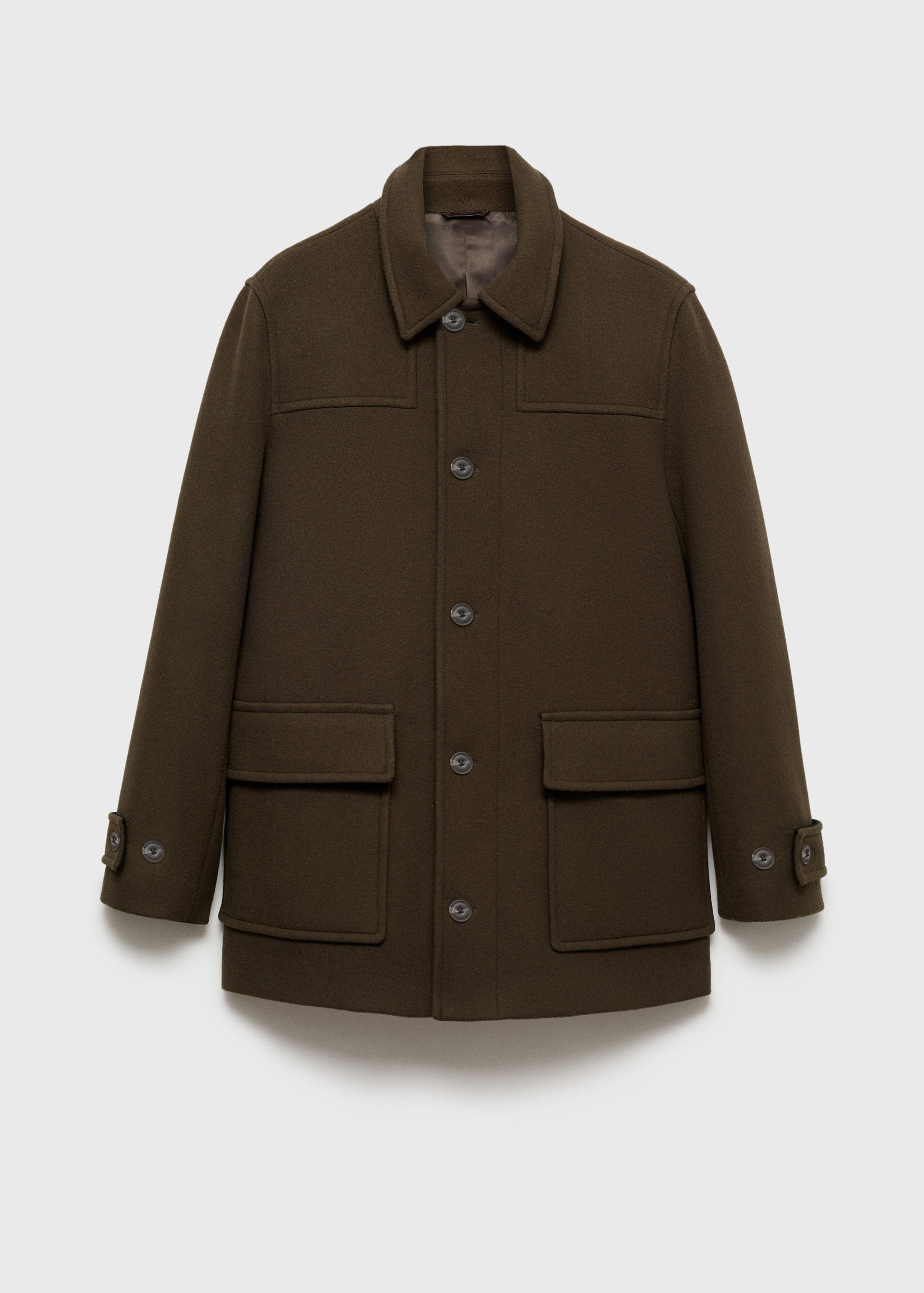 Detachable hood wool coat - Details of the article 8