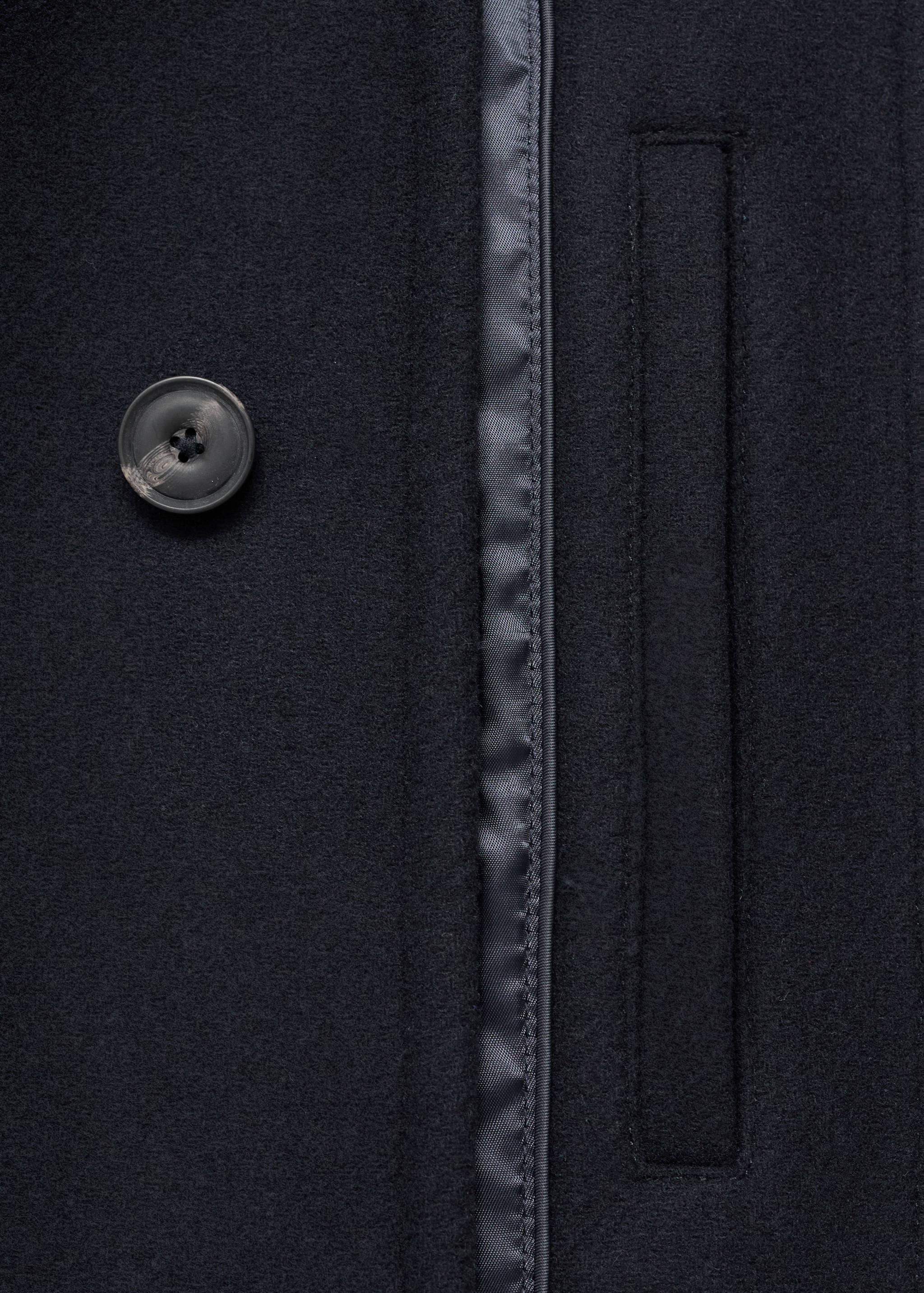 Detachable hood wool coat - Details of the article 0