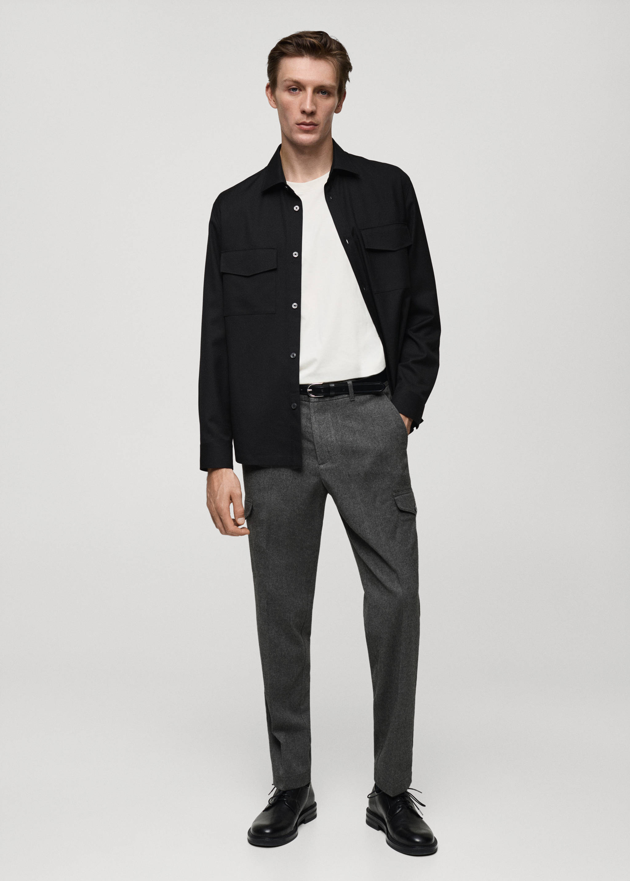 Pantalón cargo franela - Plano general