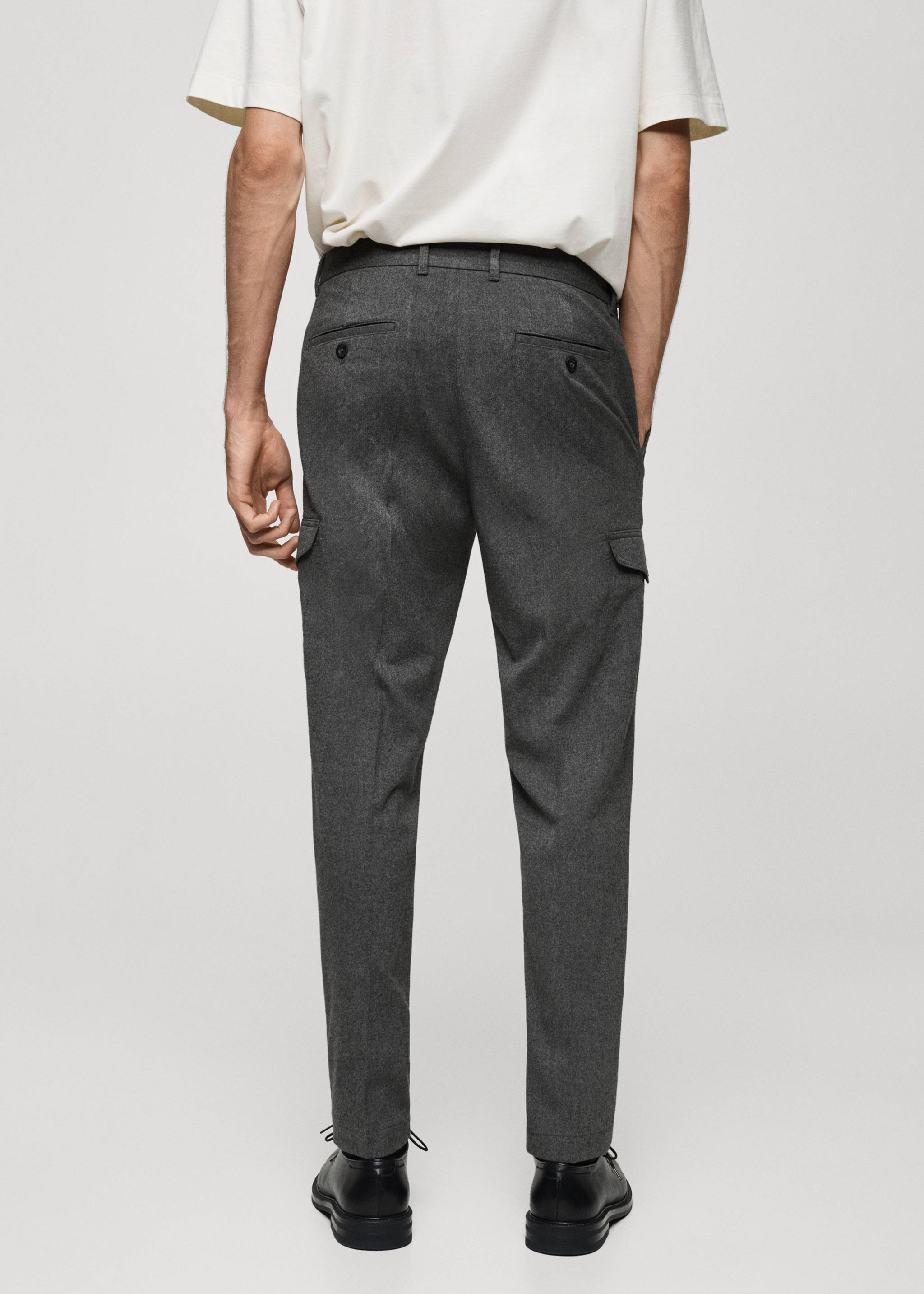 Pantalón cargo franela - Reverso del artículo