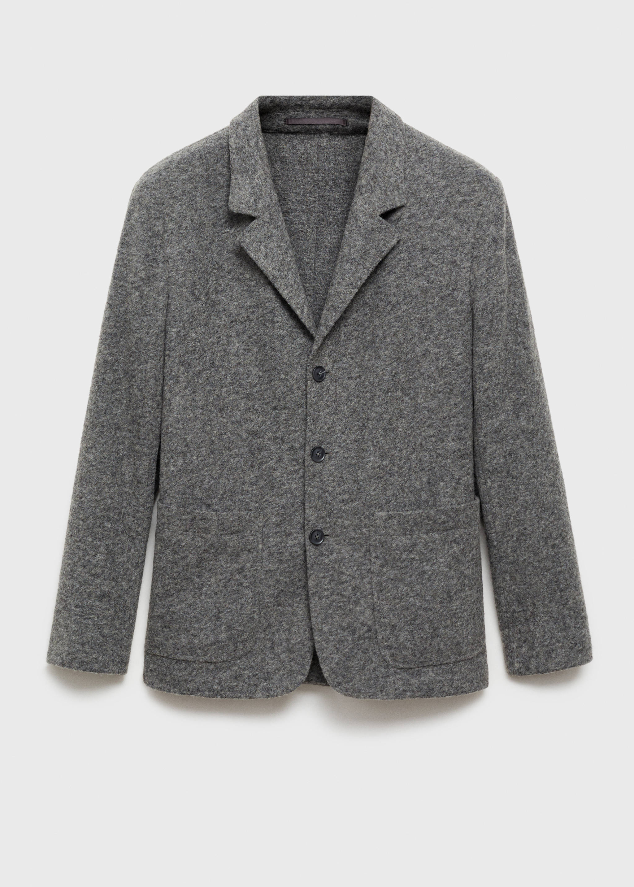 Пестрый пиджак slim fit из шерсти - Изделие без модели