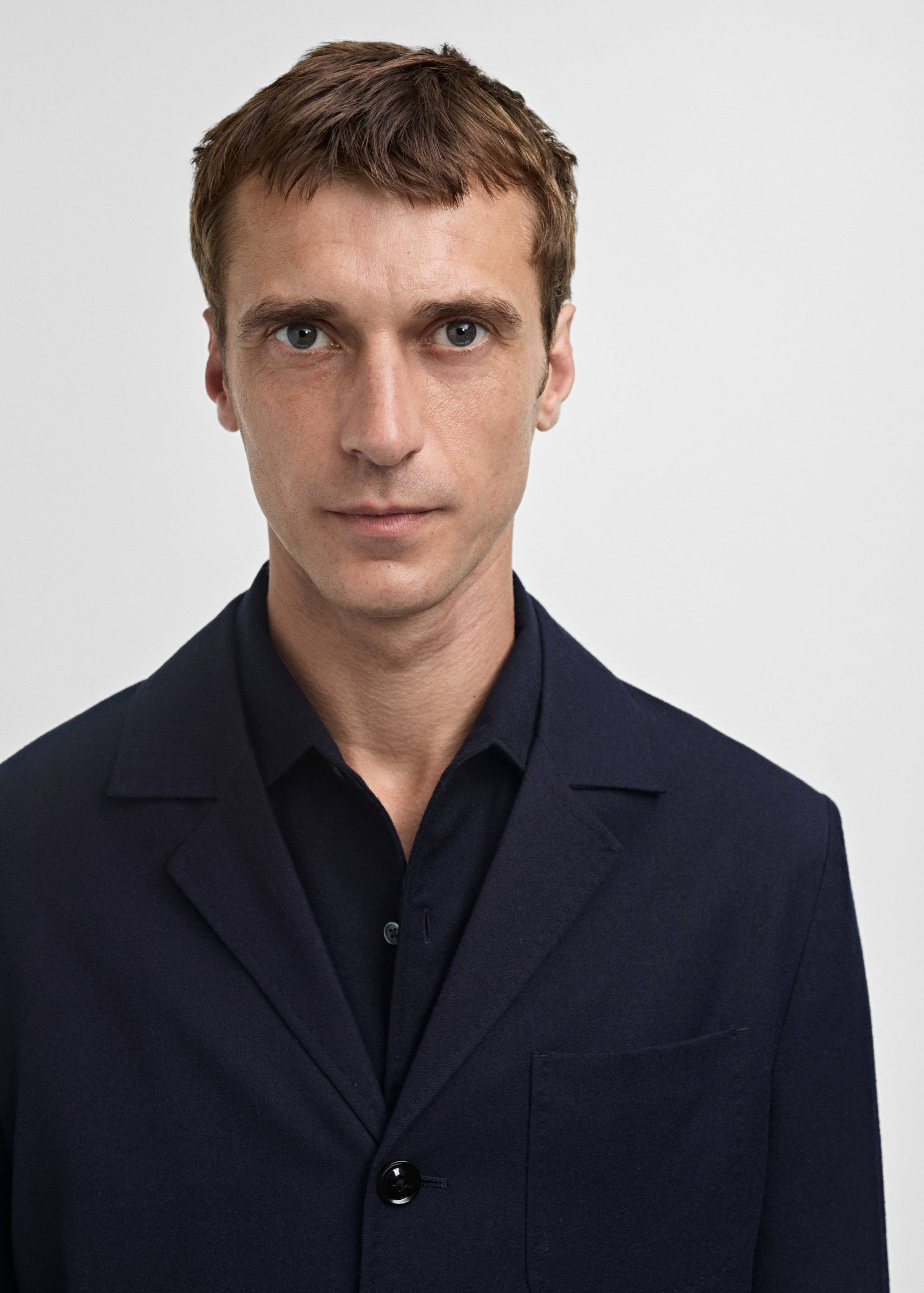 100% virgin wool flannel suit jacket - Details of the article 1