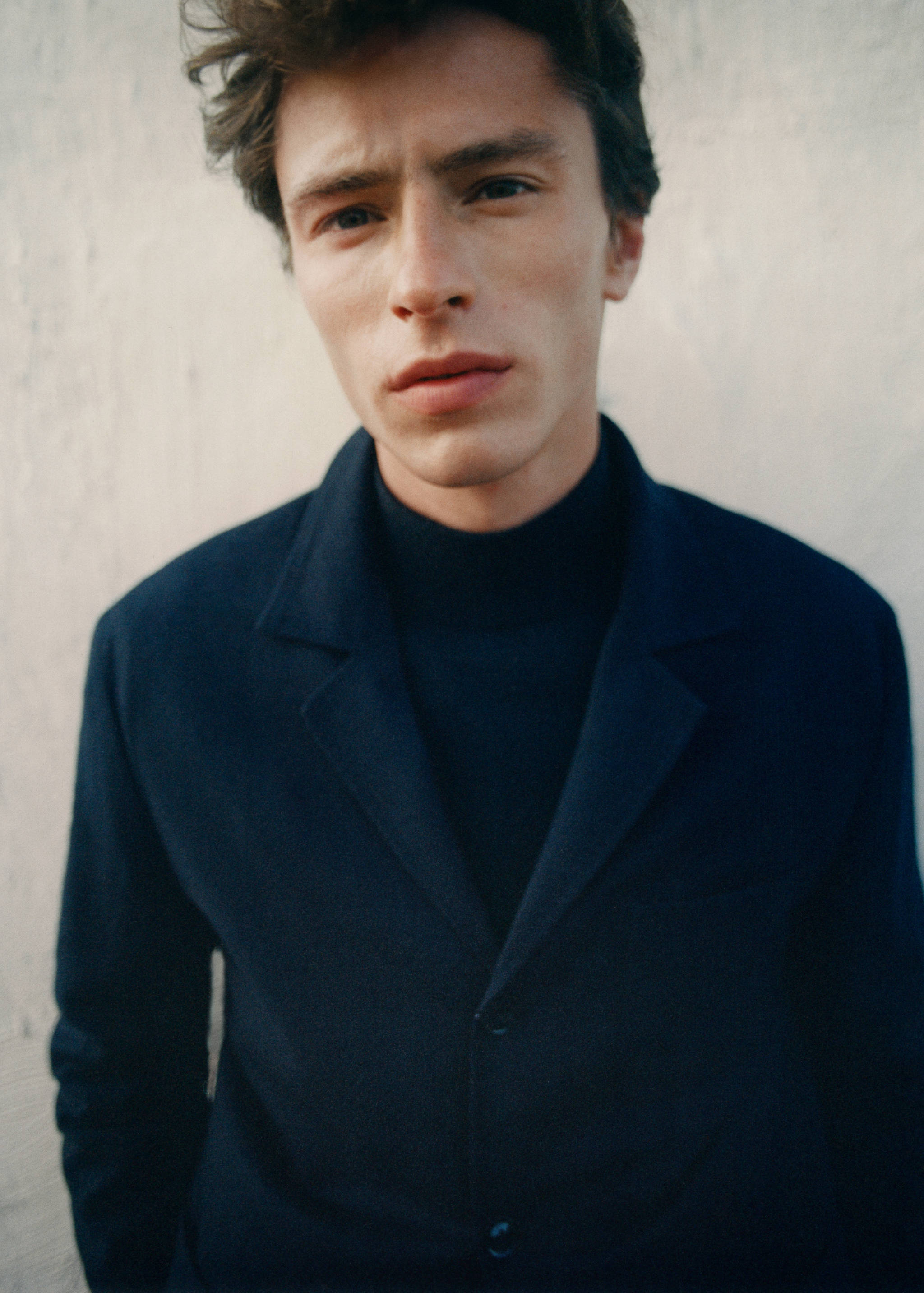 100%纯羊毛法兰绒西装外套 - null