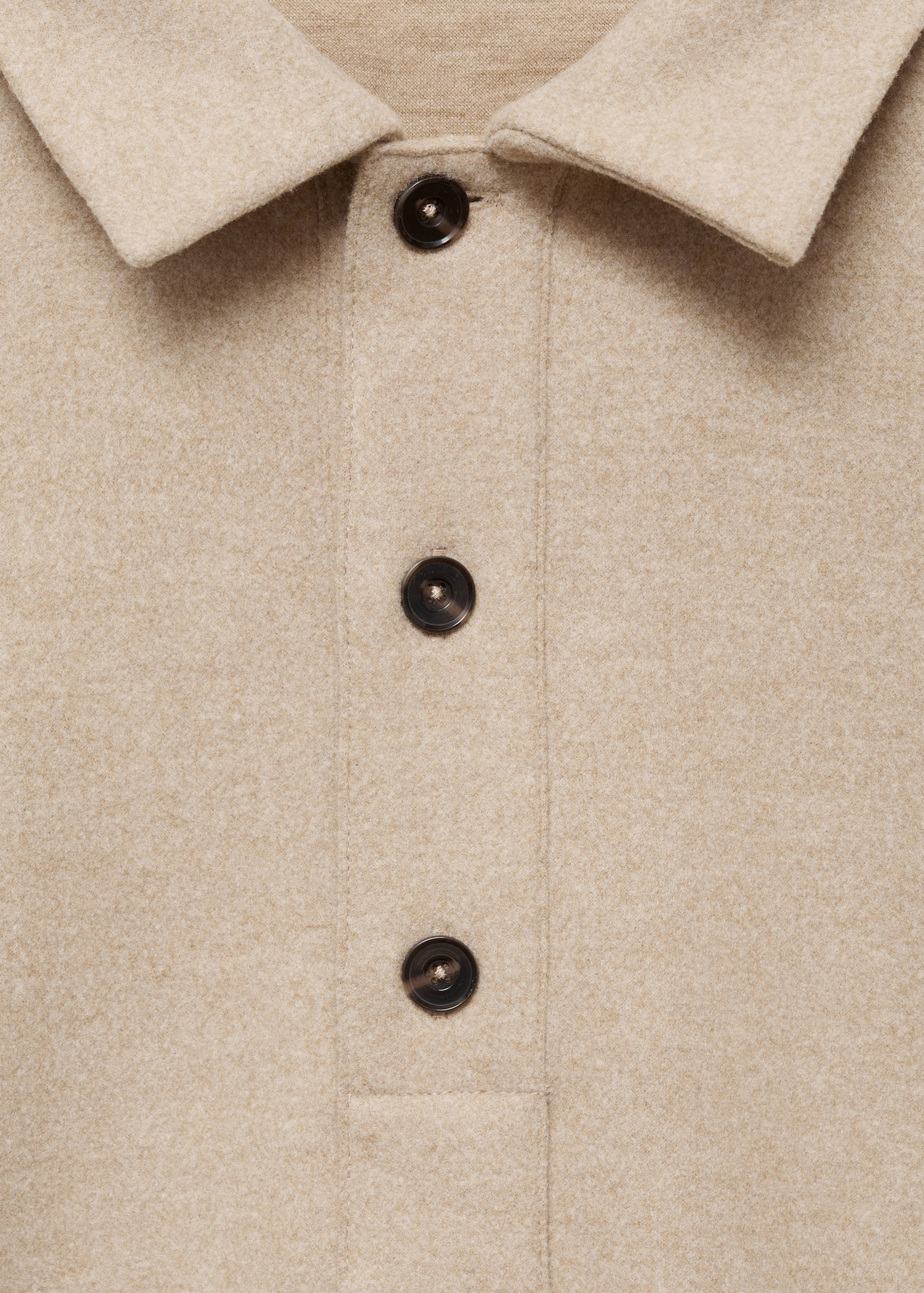 قميص بولو بقصة منتظمة من القماش - تفاصيل المنتج 8