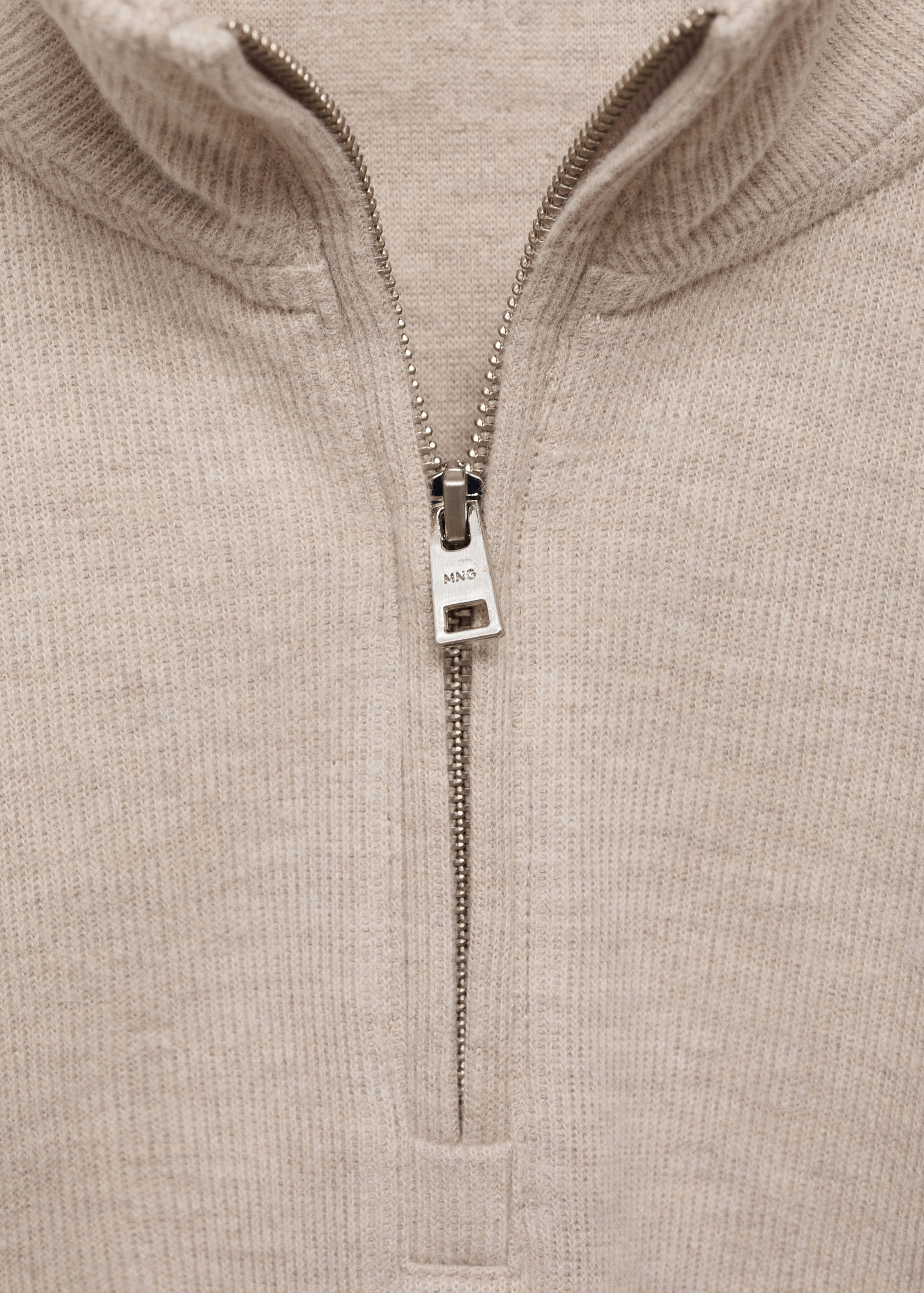 Ribbed sweatshirt collar - Details of the article 8