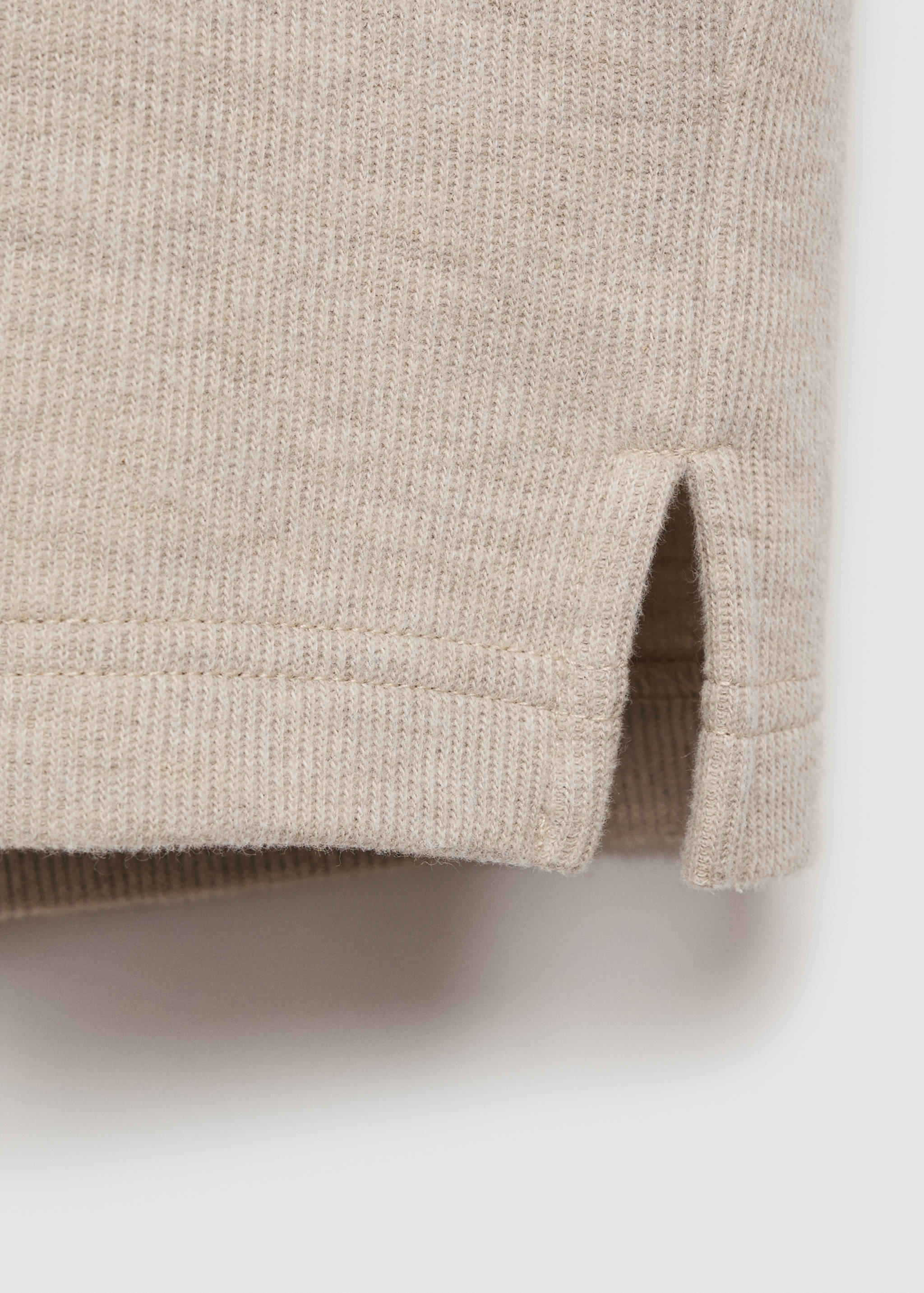 Ribbed sweatshirt collar - Details of the article 0