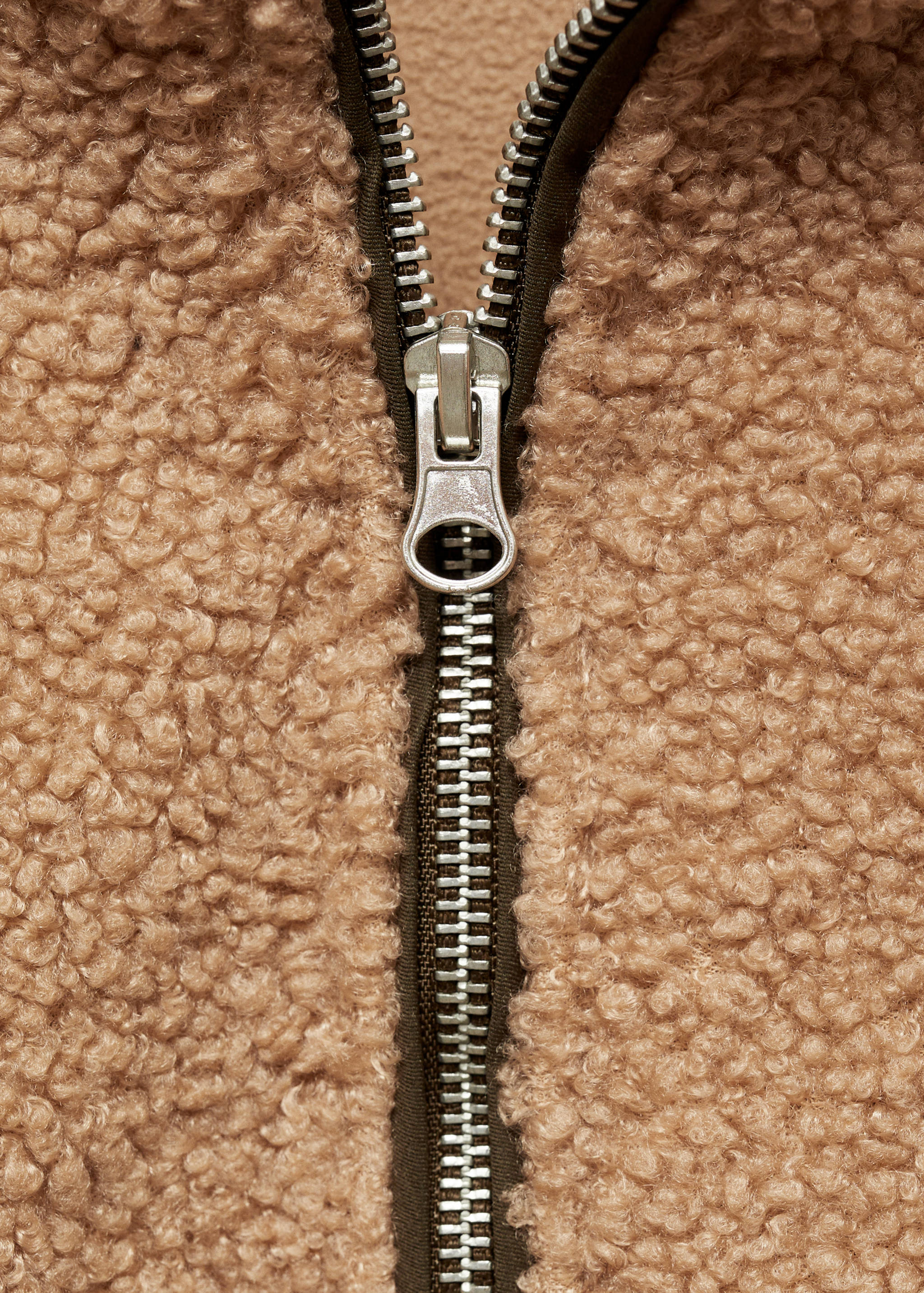 Sweat-shirt imitation mouton retourné poche - Détail de l'article 8