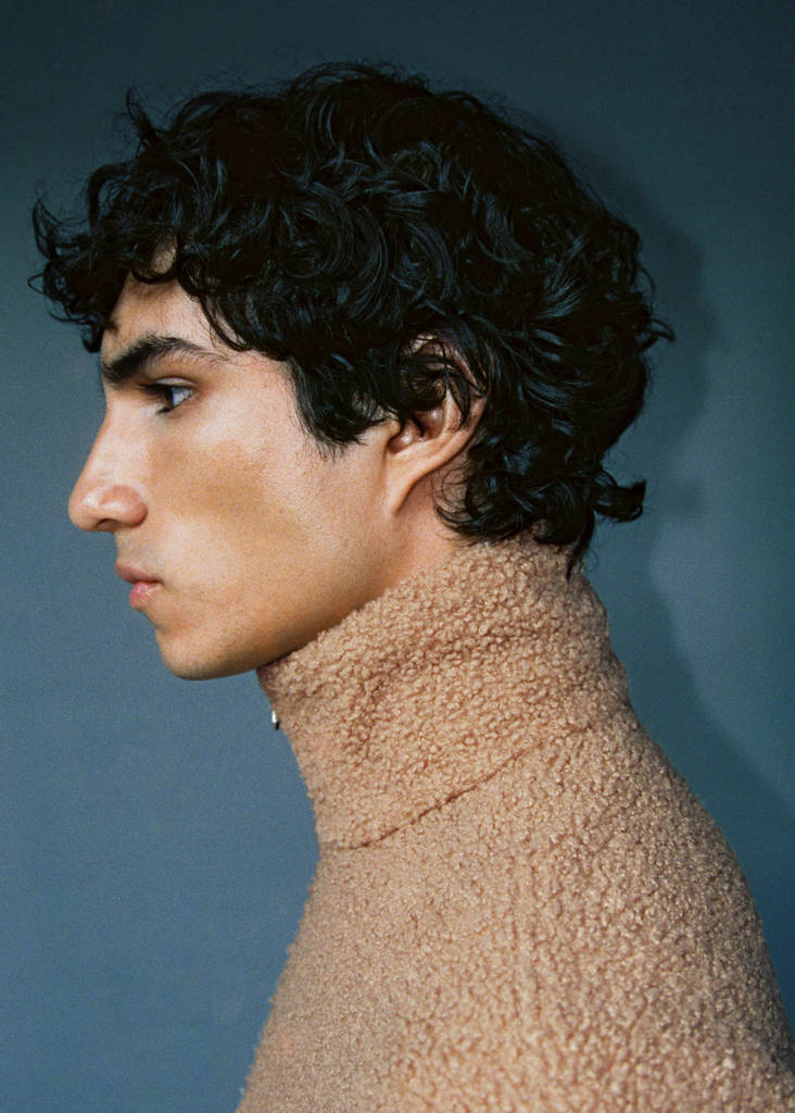 Sherpa sweatshirt with pocket — Medium Brown