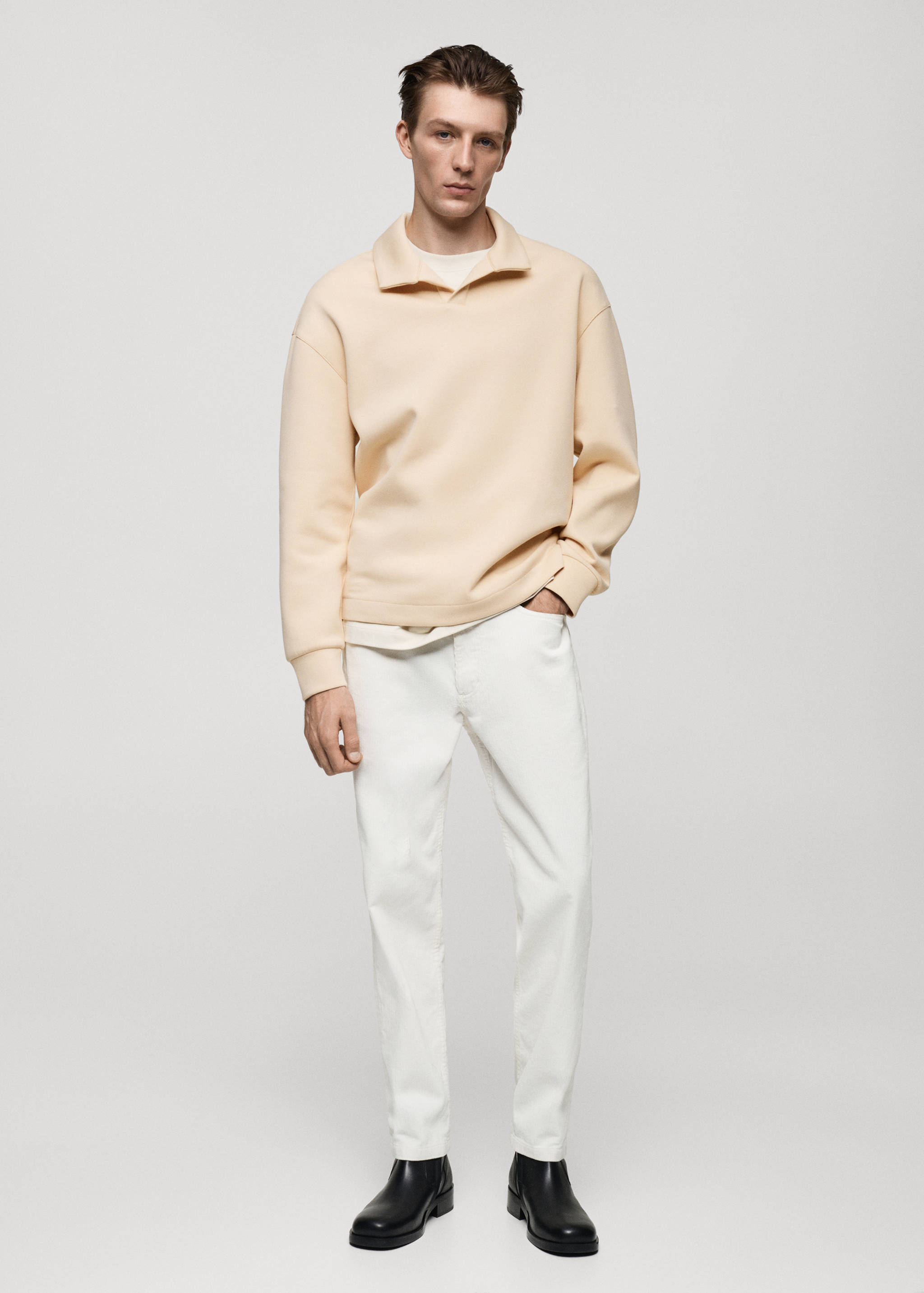 Relaxed-fit polo sweatshirt - General plane