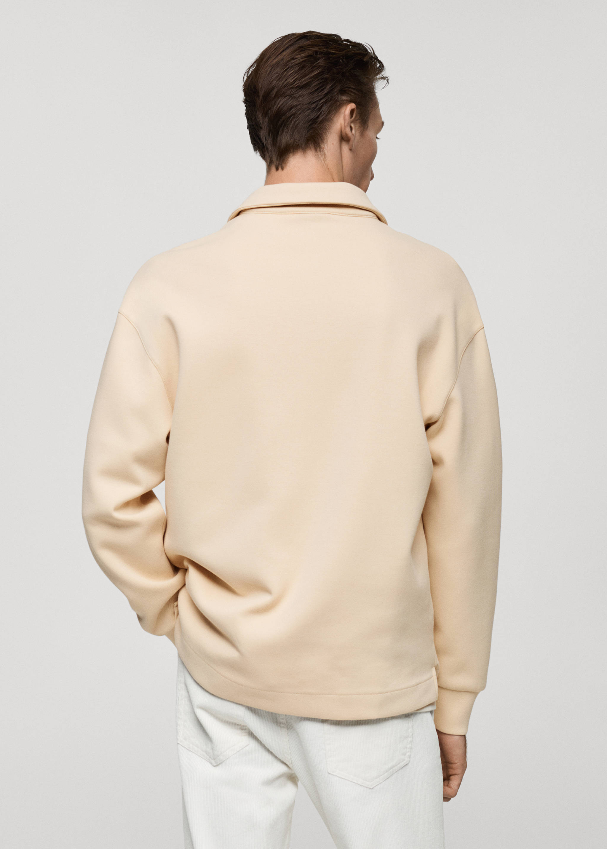 Relaxed-fit polo sweatshirt - Reverse of the article