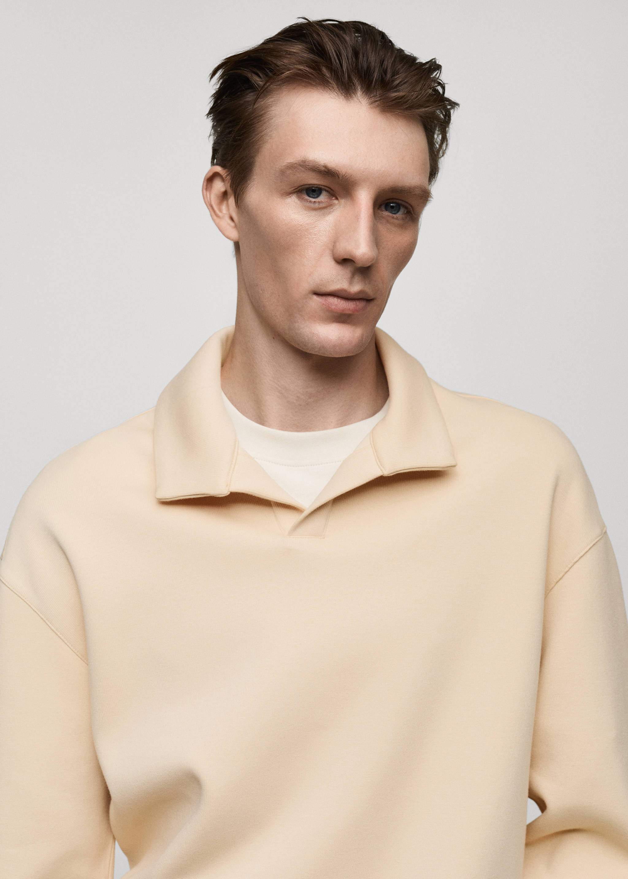 Relaxed-fit polo sweatshirt - Details of the article 1