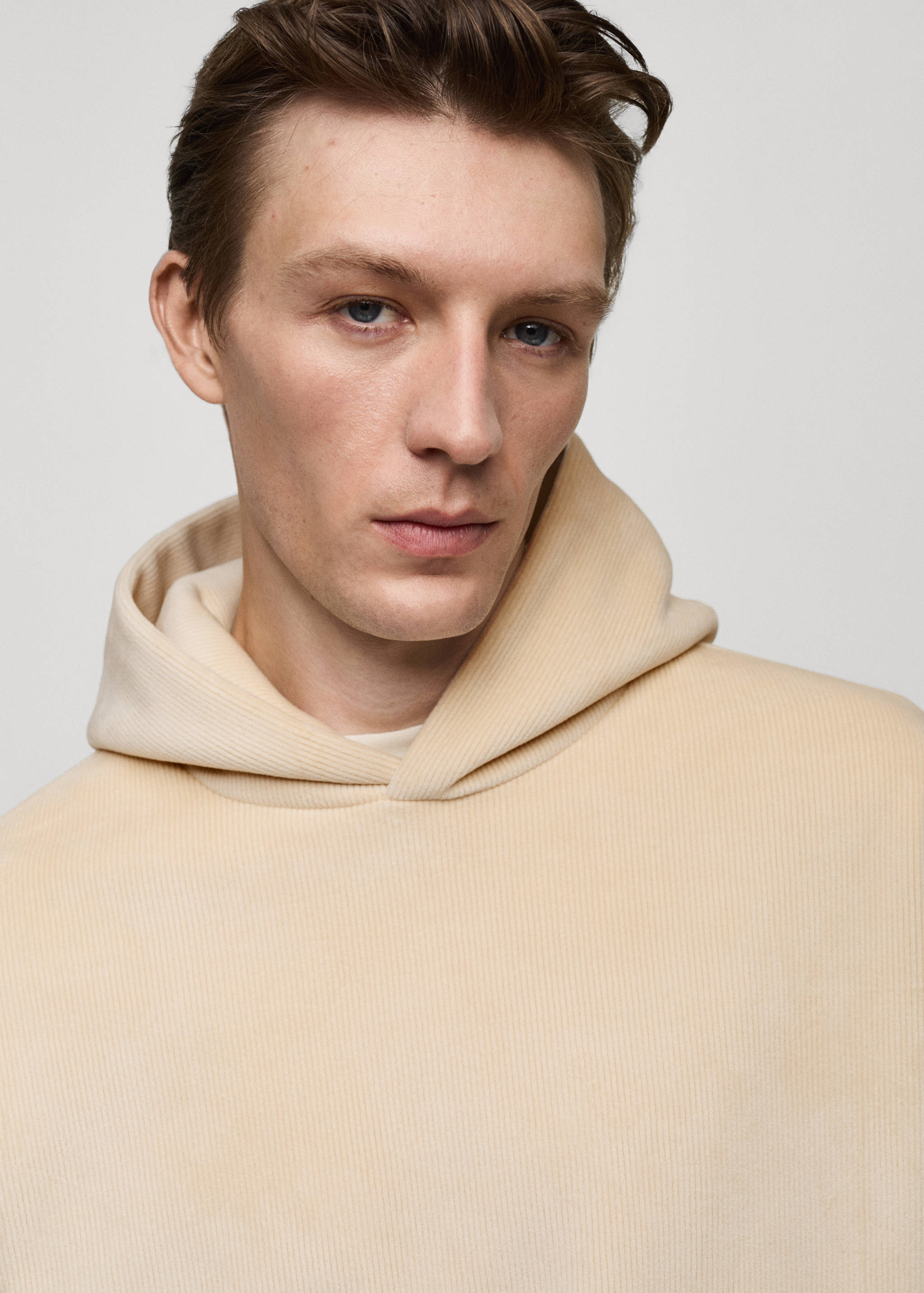Corduroy hooded sweatshirt - Details of the article 1