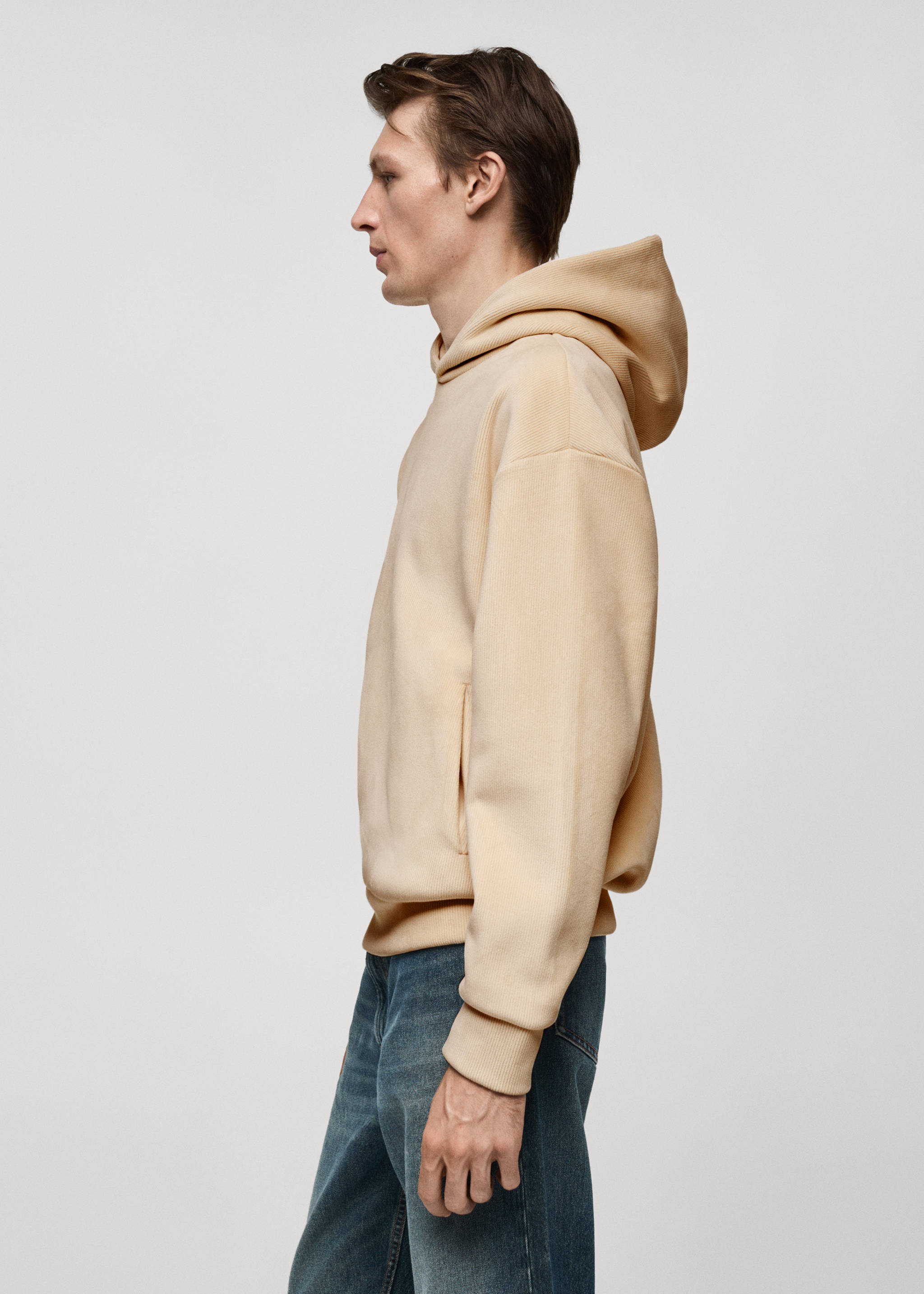 Corduroy hooded sweatshirt - Details of the article 2