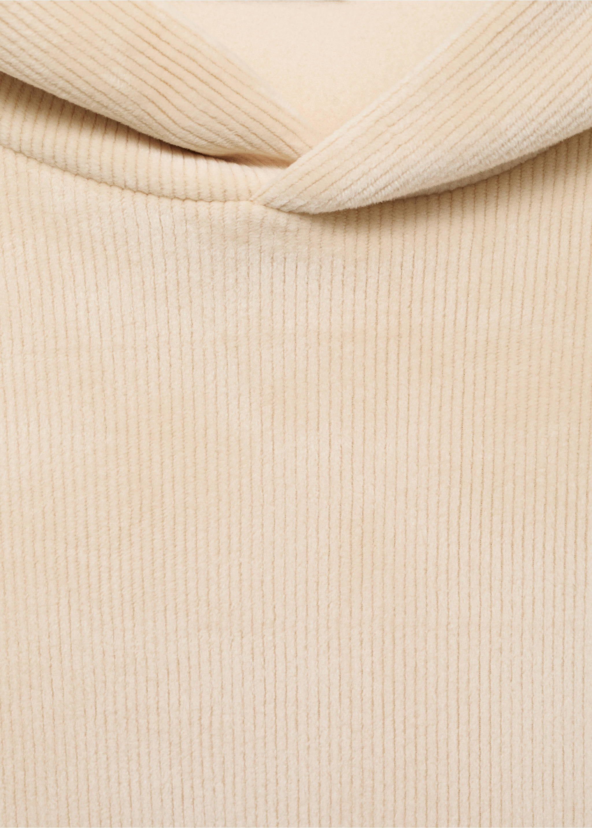 Sudadera capucha pana - Detalle del artículo 8, Crudo. Ref: 77027929-00.