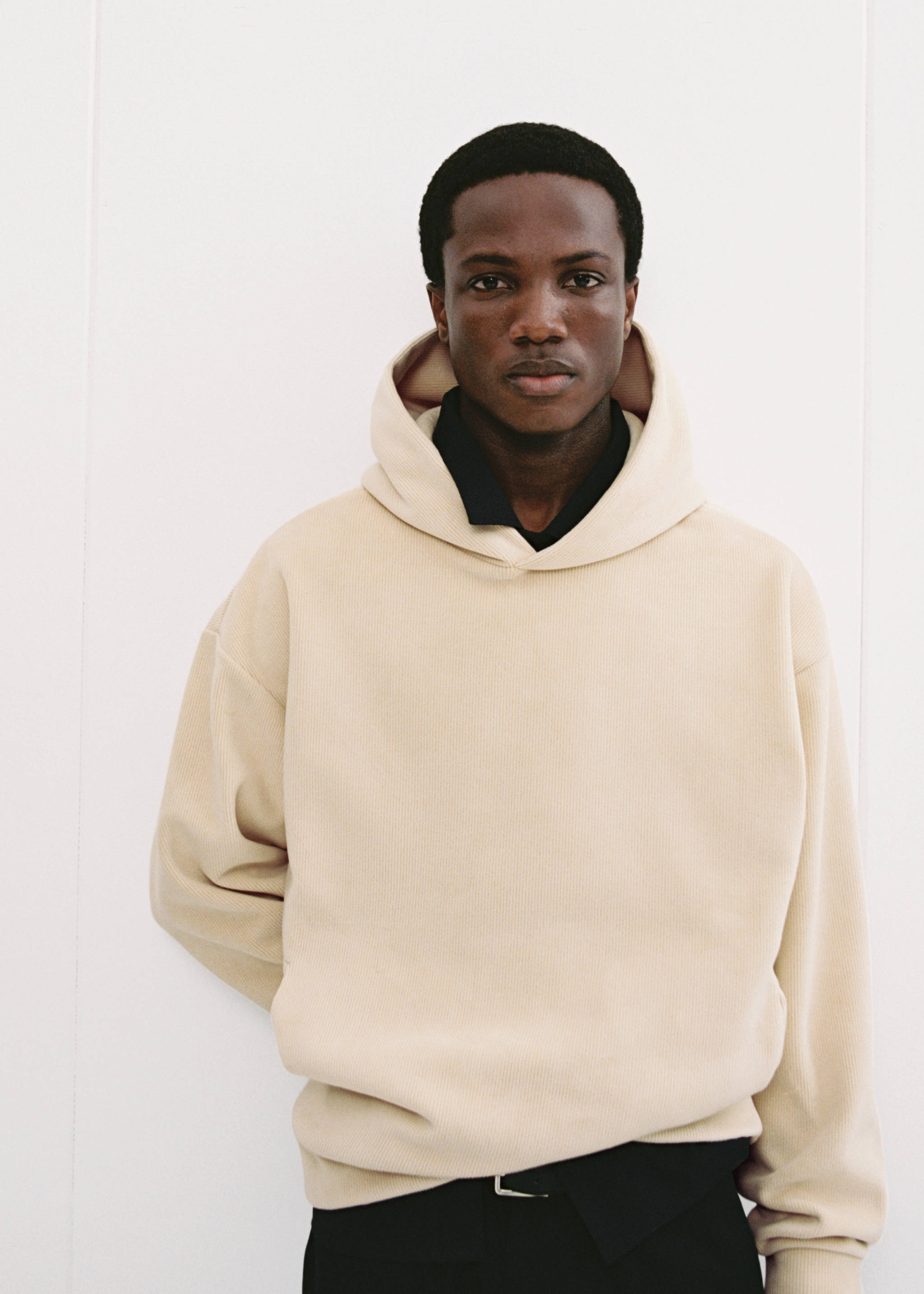 Corduroy hooded sweatshirt - Details of the article 3