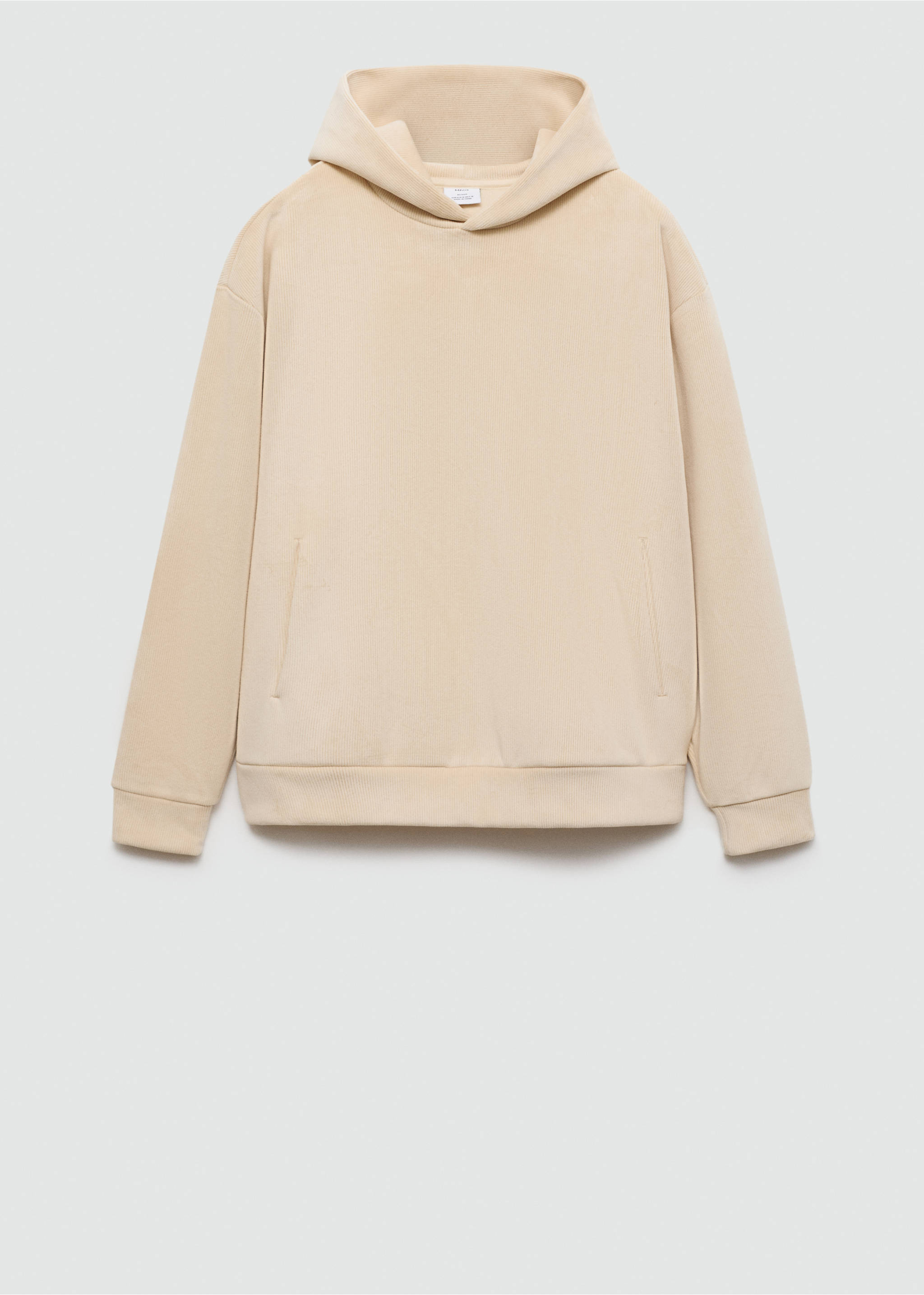 Sudadera capucha pana - Artículo sin modelo, Crudo. Ref: 77027929-00.