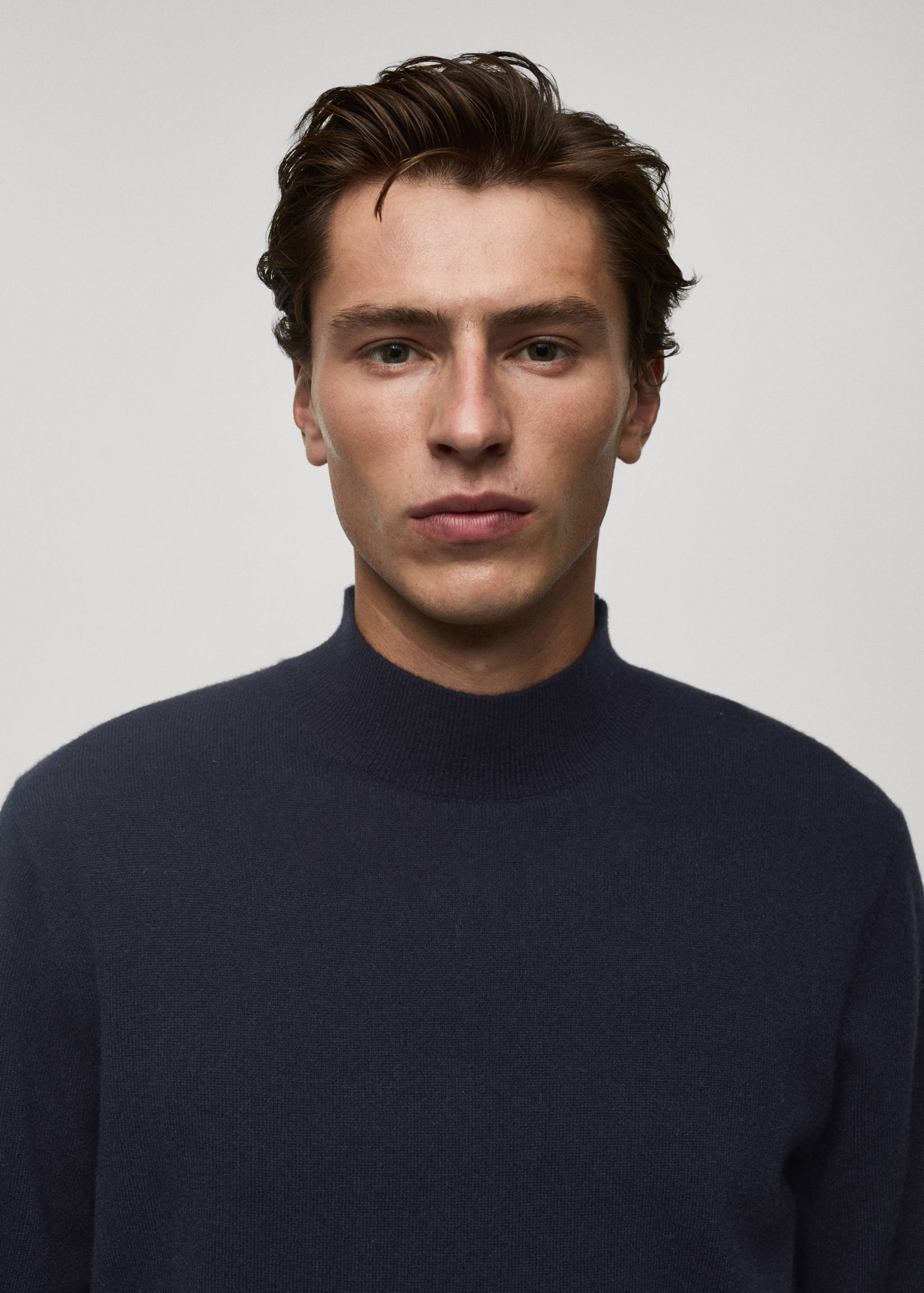 100% cashmere sweater with perkins neck - Details of the article 1
