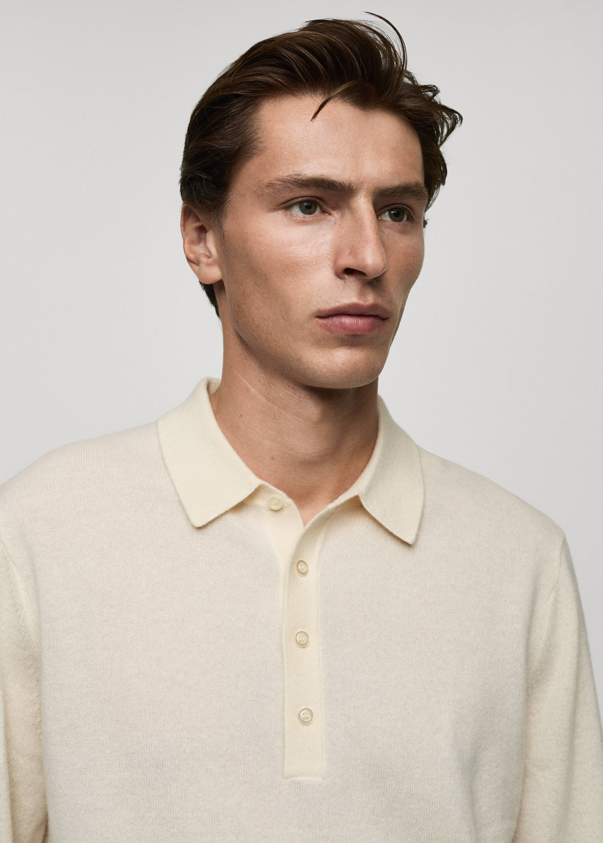 100% cashmere polo sweater - Details of the article 1