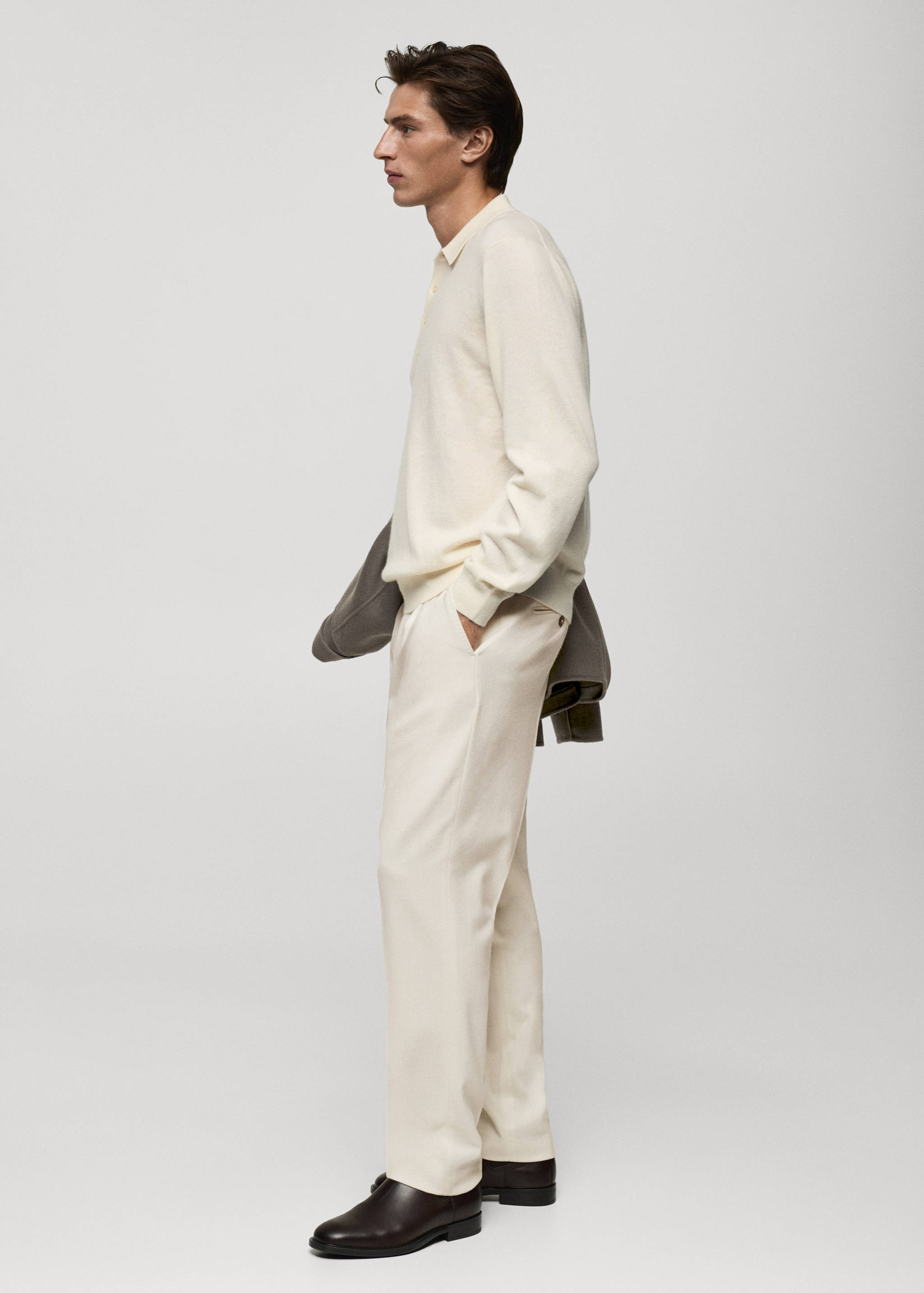 100% cashmere polo sweater - Details of the article 2