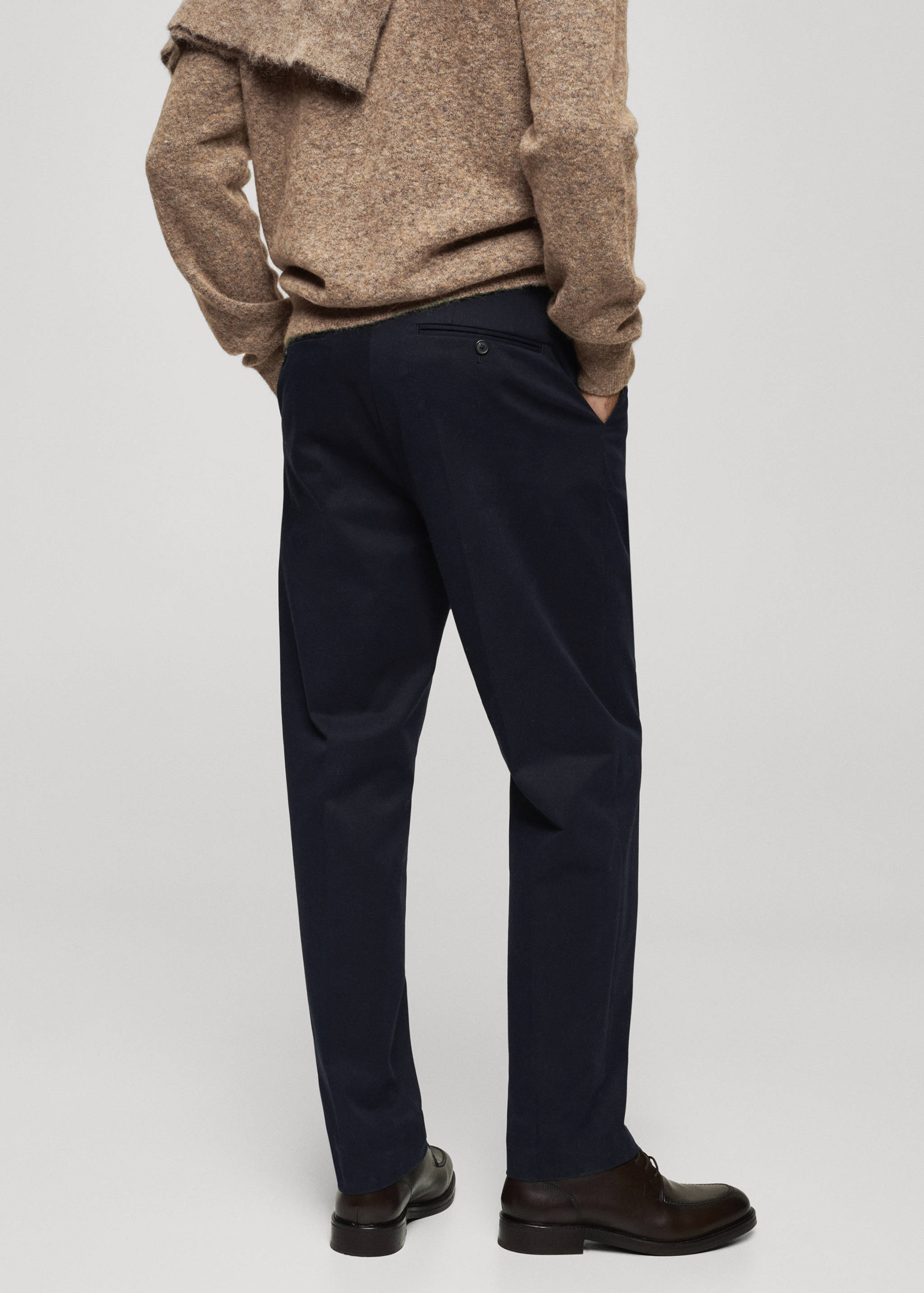 Pantalon twill coton pinces - Verso de l’article