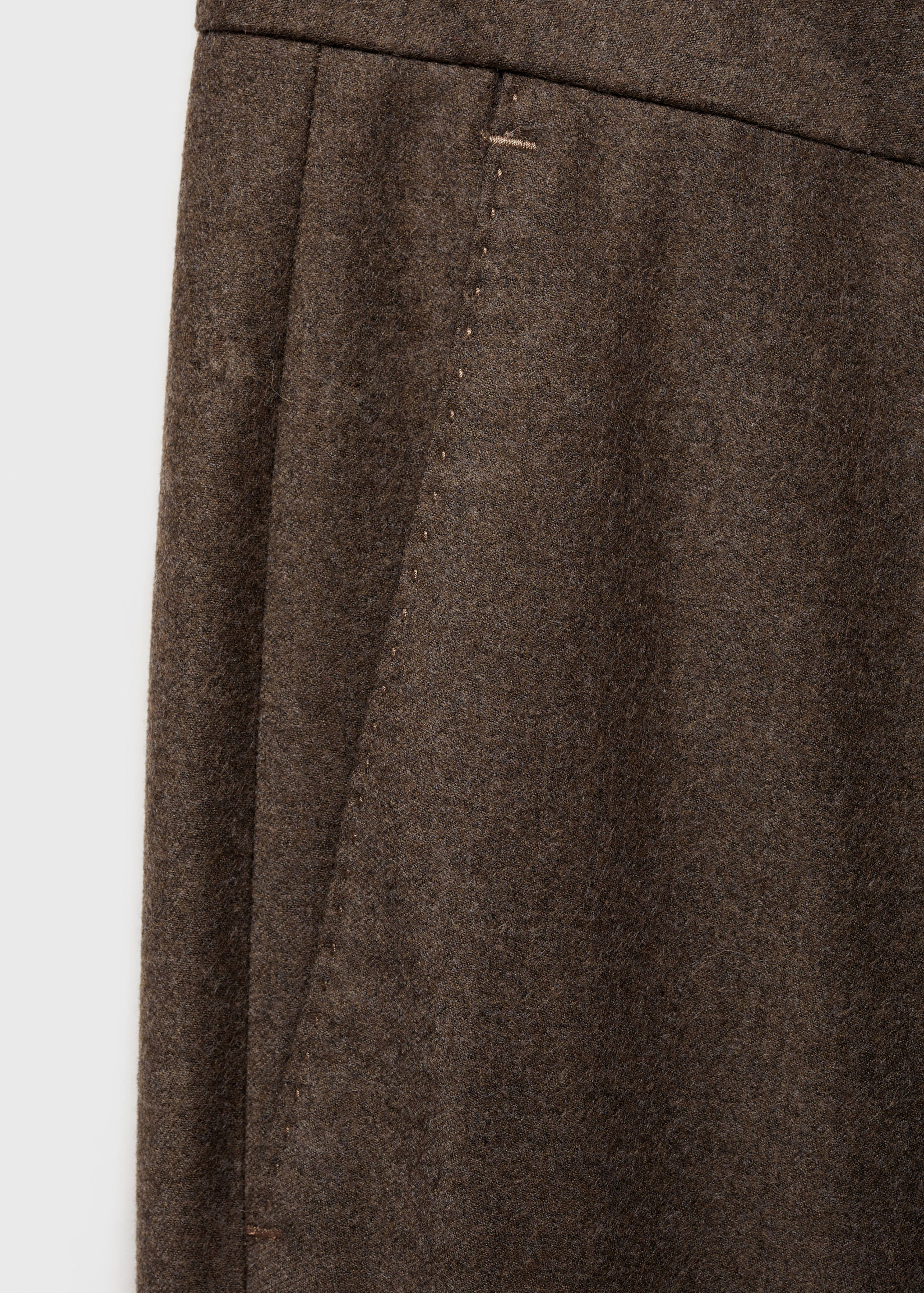 Pantalon costume flanelle 100 % laine italienne - Détail de l'article 8