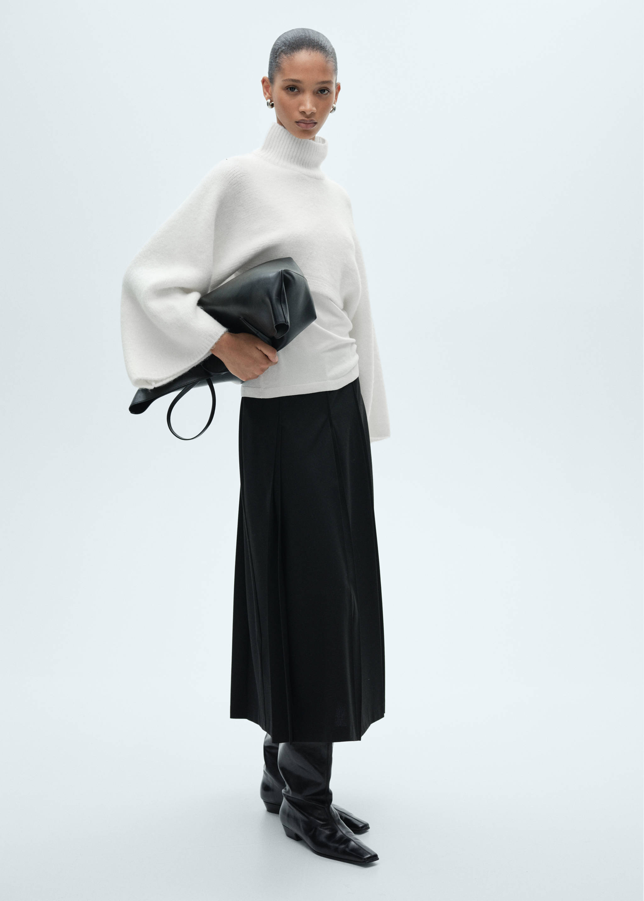 Pull-over col roulé combiné - Plan général