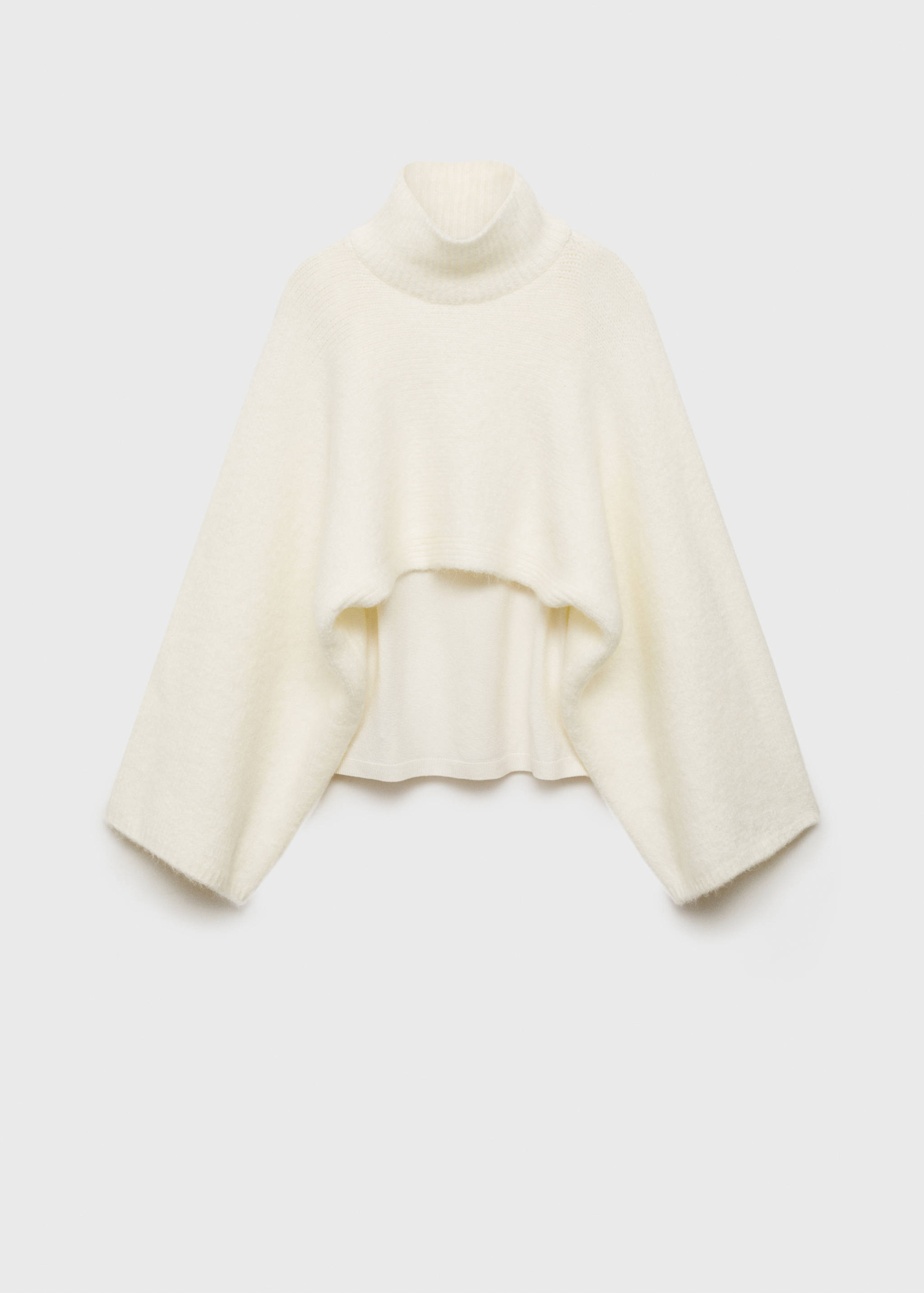 Jersey cuello alto combinado - Artículo sin modelo