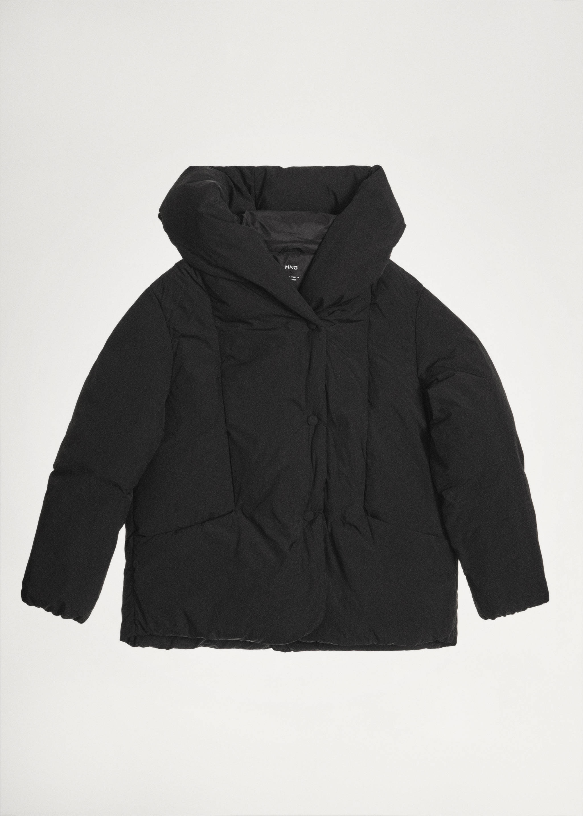 Short padded hooded anorak - Details of the article 5