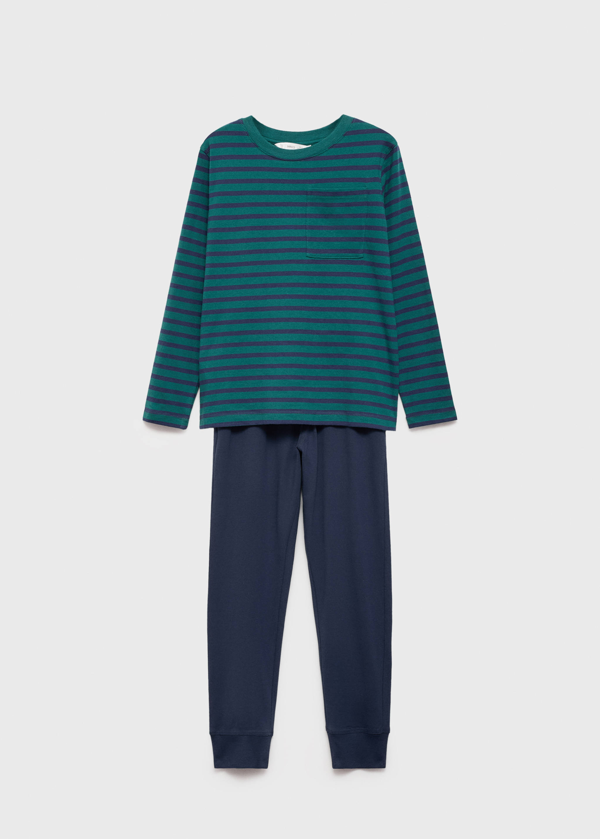 Pyjama long à rayures - Article sans modèle