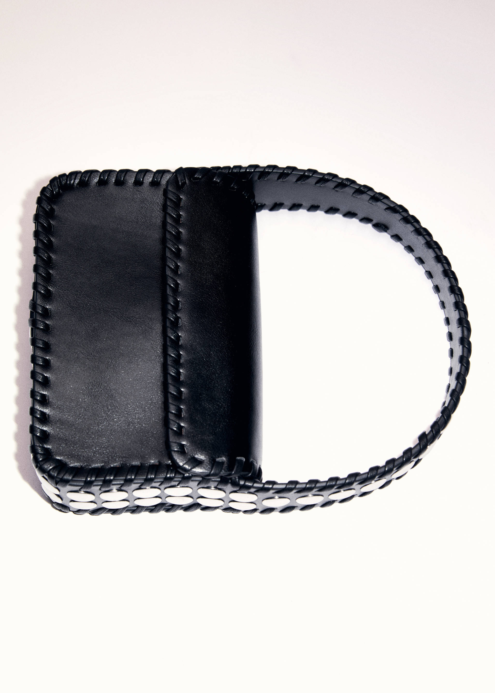 铆钉手提包 - null