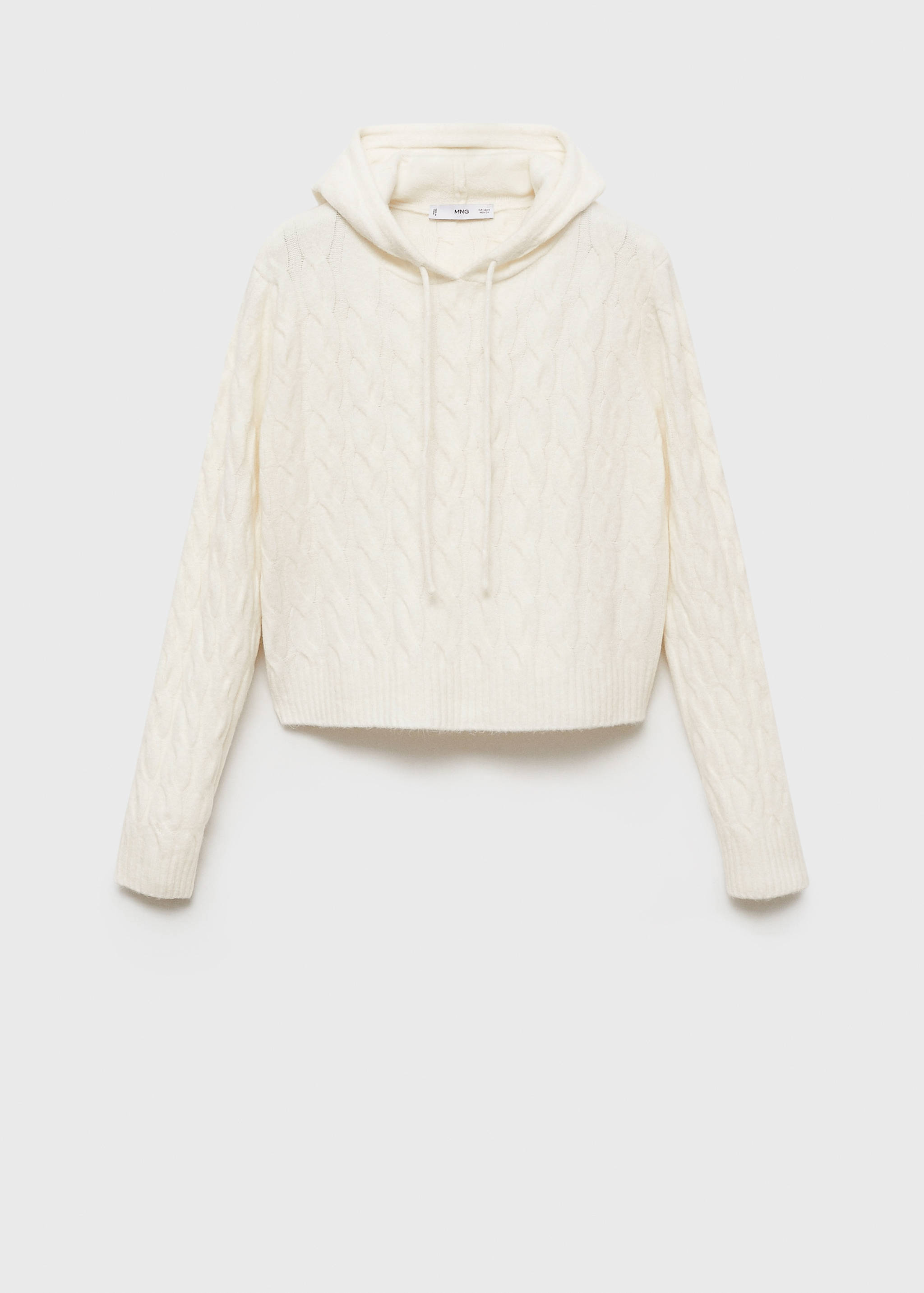 Cable-knit hoodie - Article without model