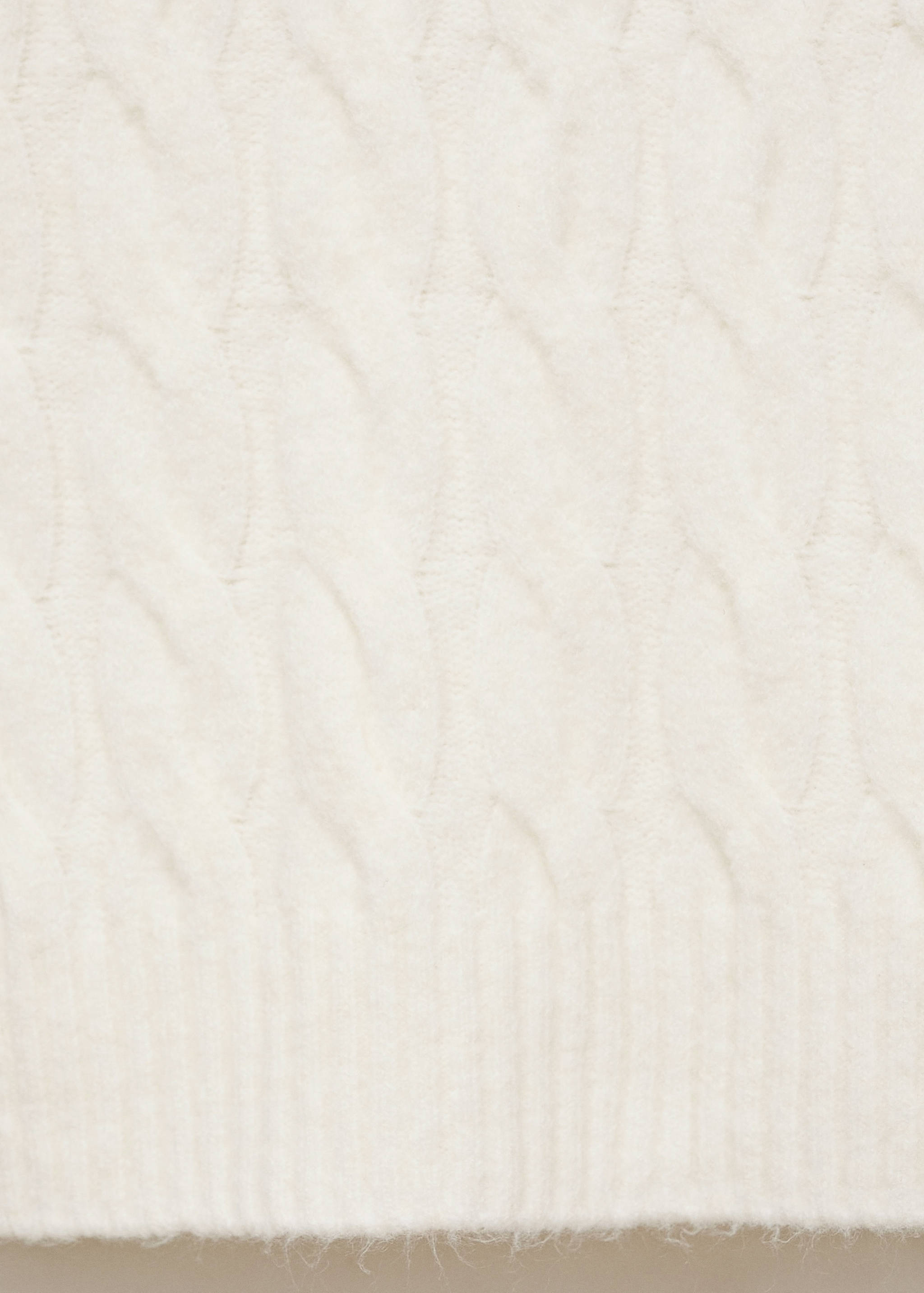 Cable-knit hoodie - Details of the article 0