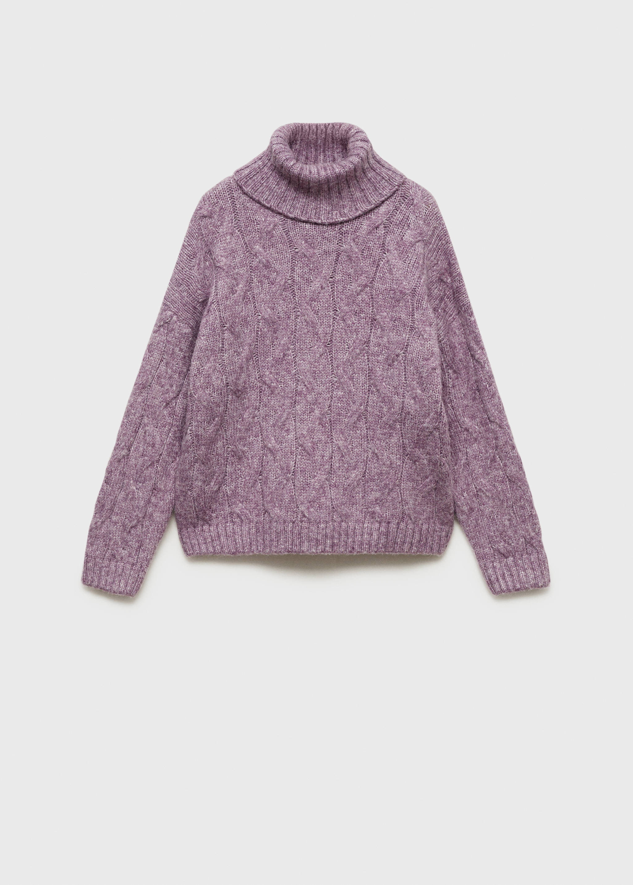 Cable knit turtleneck sweater - Article without model